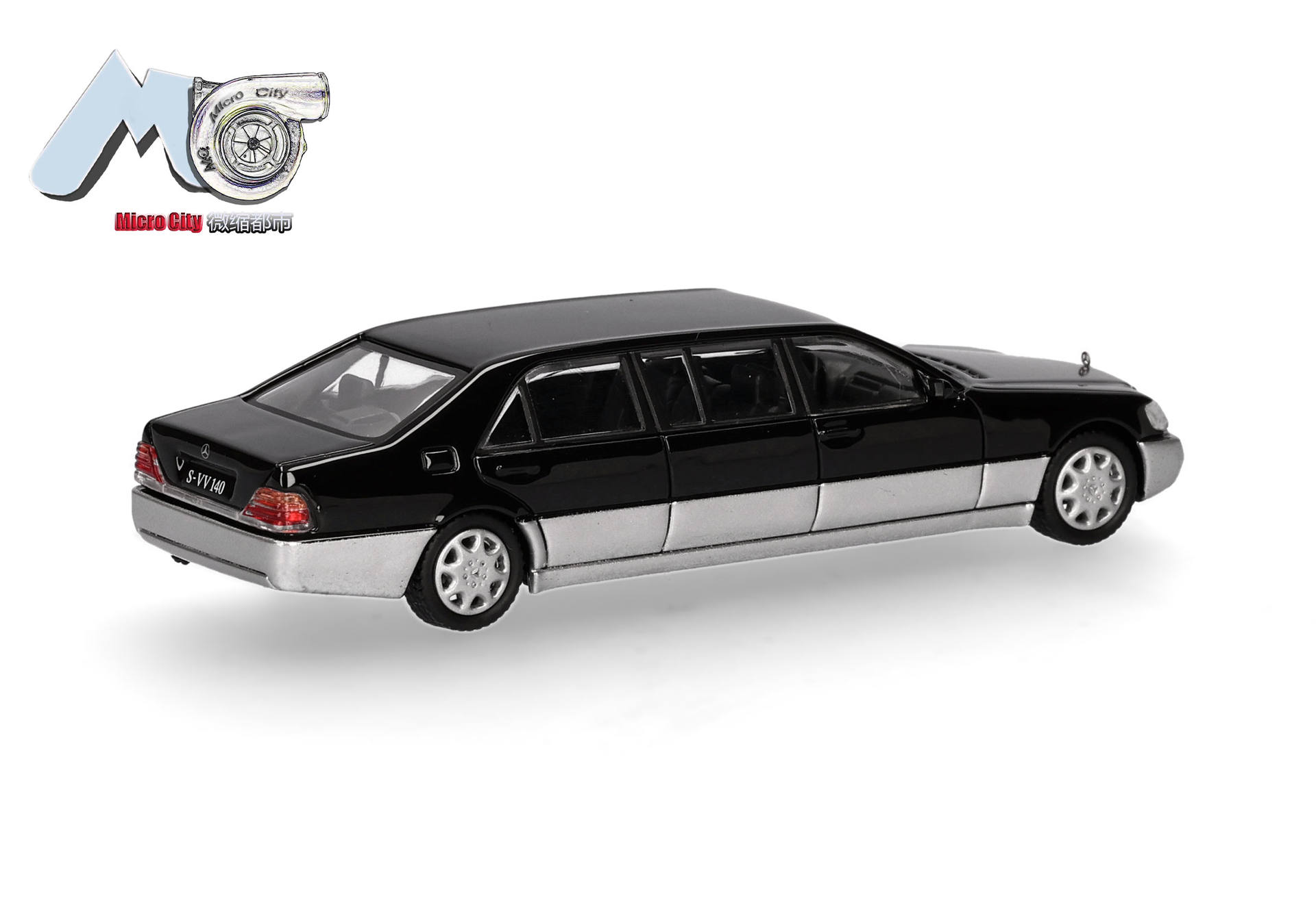 MicroCity: Mercedes-Benz S600 Pullman, black/silver