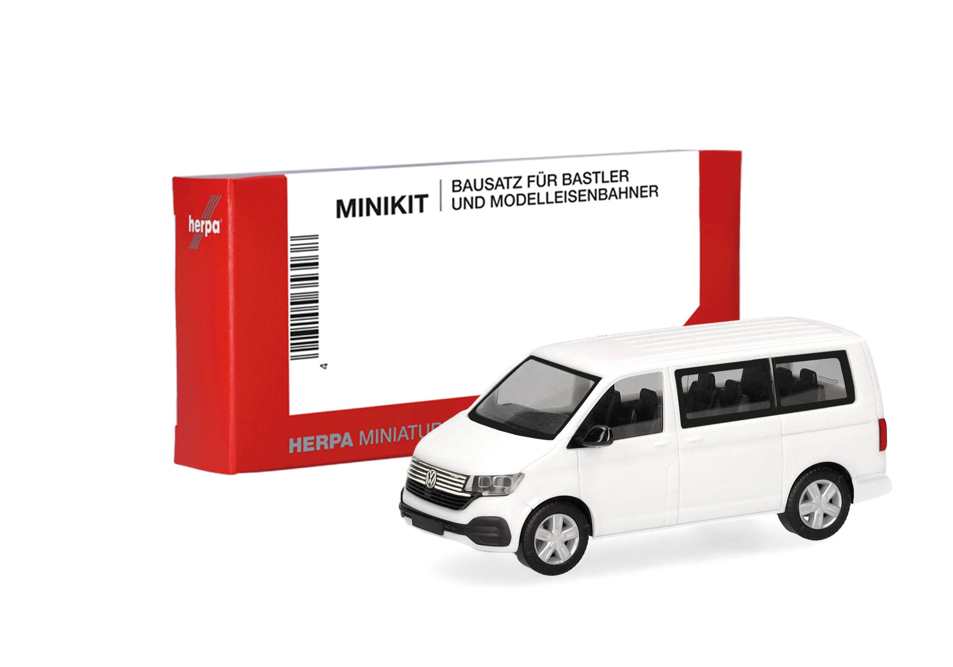 Herpa MiniKit: Volkswagen (VW) T6.1 Bus, weiß (1 Stück)