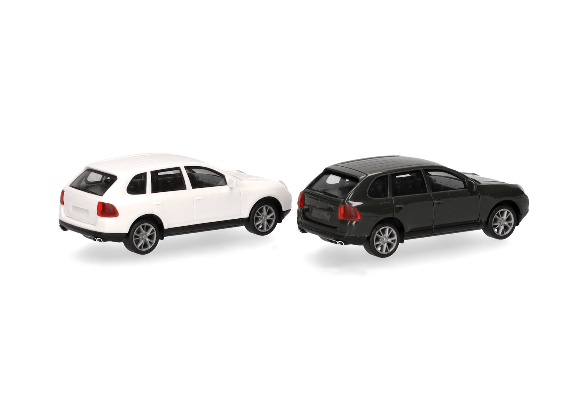 Herpa MiniKit: Porsche Cayenne Turbo, british racing green/sand white