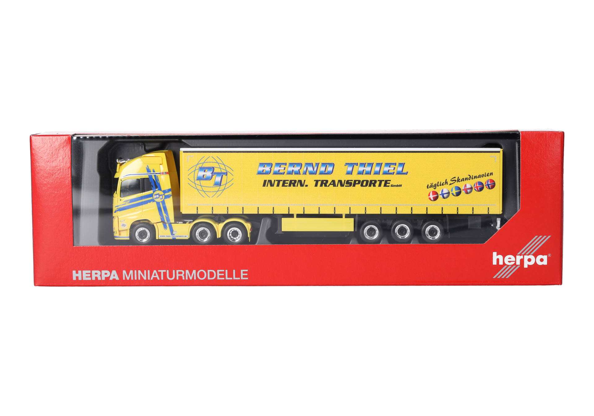 Volvo FH GL XL 2020 6x2 Gardinenplanen-Sattelzug "Bernd Thiel Transporte"