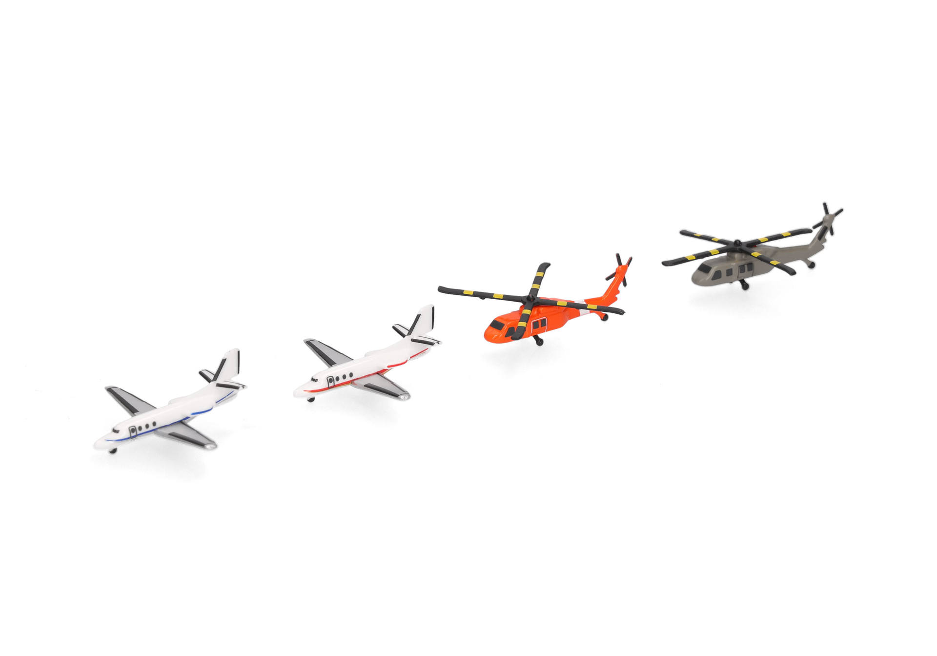 Helicopter and Bizjet set (2+2)