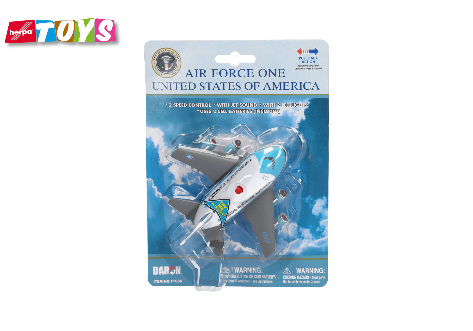 Herpa Toys: Air Force One Pullback Aviation Toy