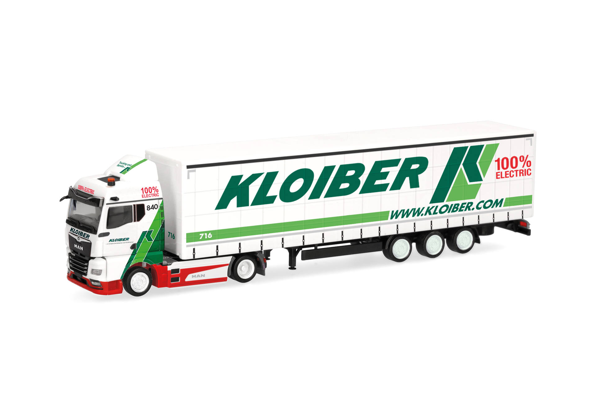 MAN eTGX GM volume curtain canvas semitrailer "Kloiber"