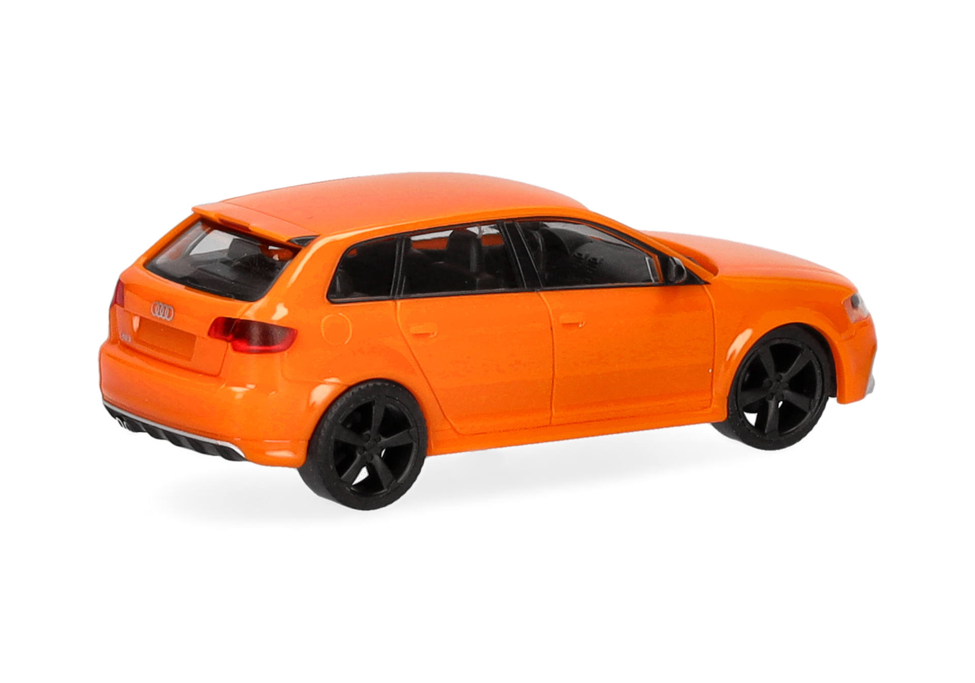 Audi RS3 Sportback, glow orange with black rims