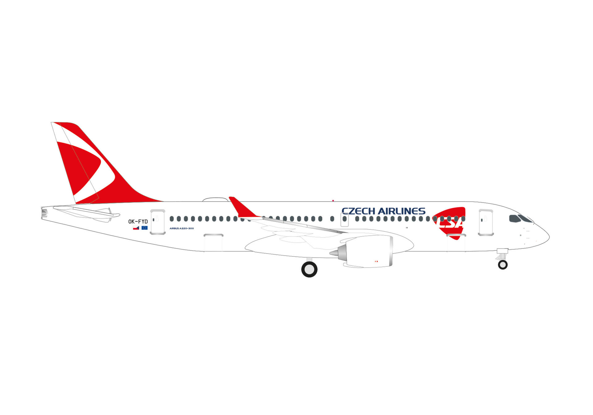 CSA Czech Airlines Airbus A220-300 – OK-FYD 