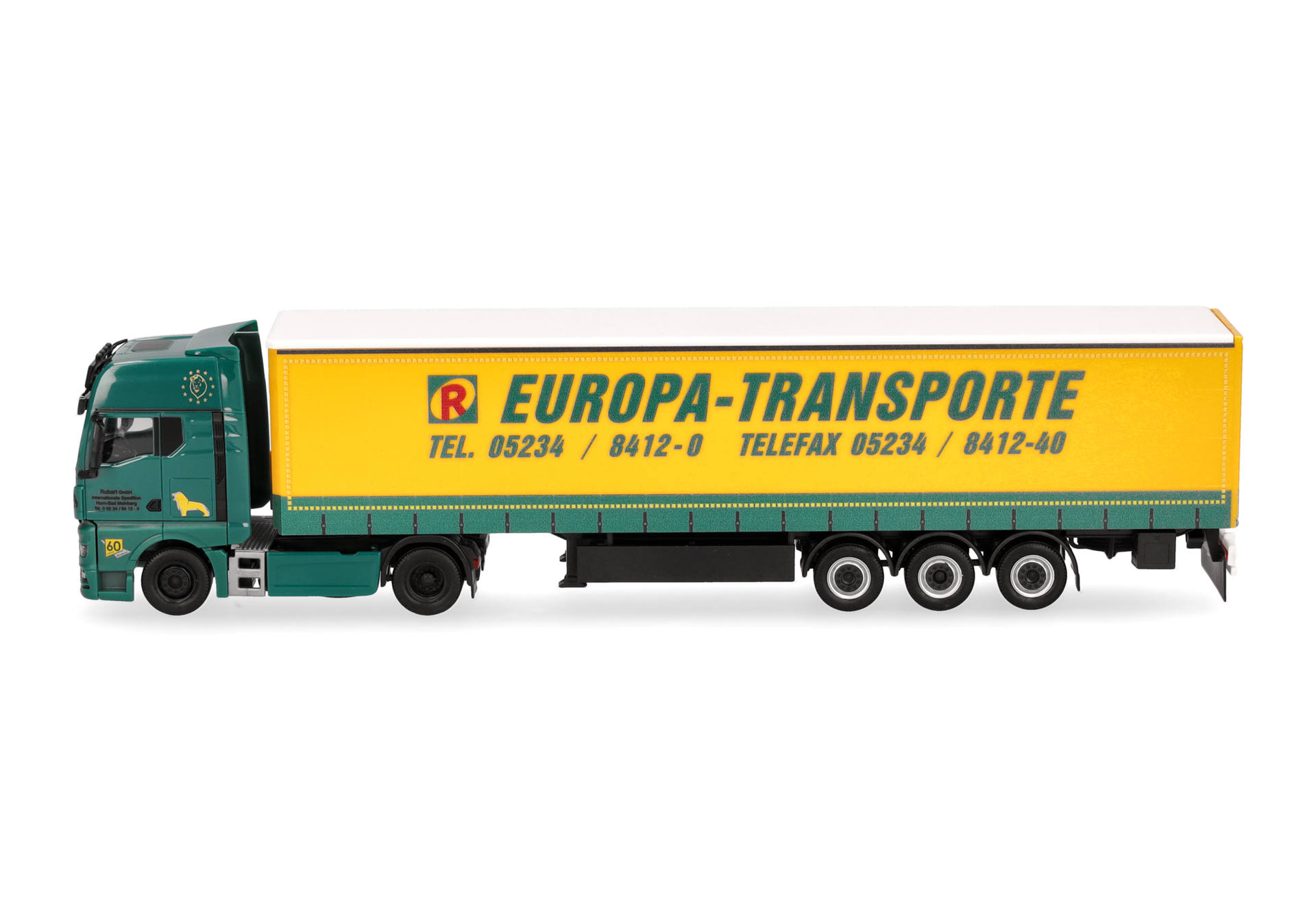 MAN TGX GX curtain canvas semitrailer truck "Rubart Europa-Transporte"