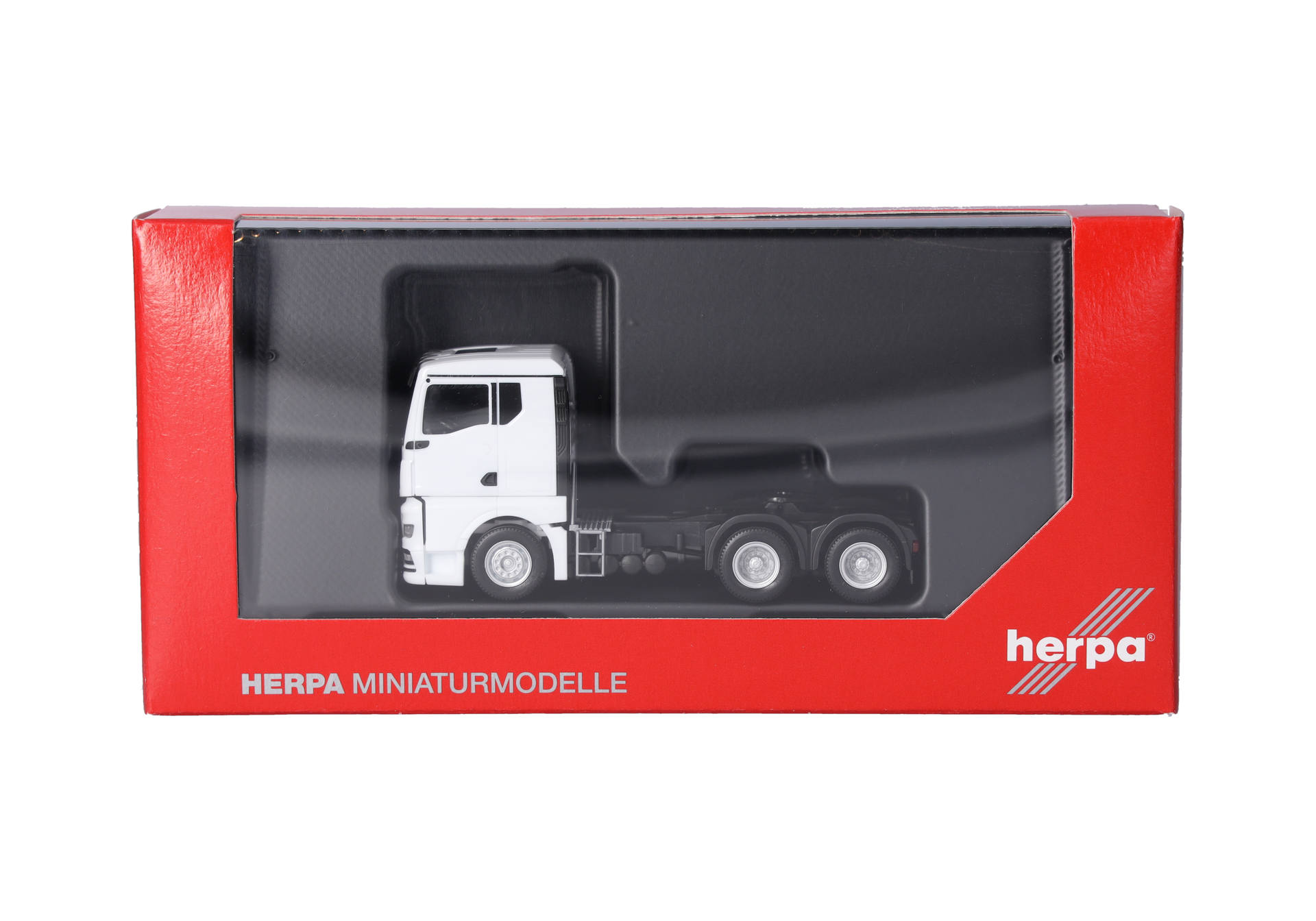 Lastwagen, Sattelzug, Modell, Gussmodell, Weiß