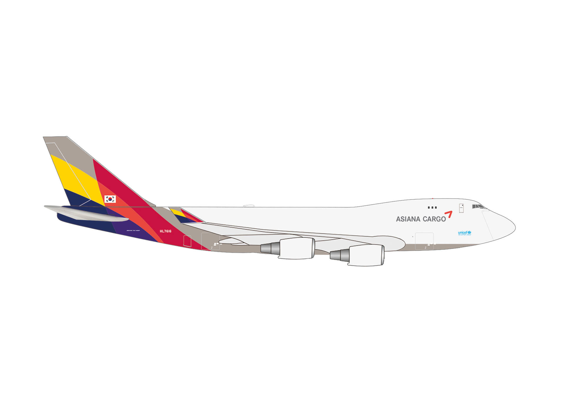 Asiana Cargo Boeing 747-400F – HL7616