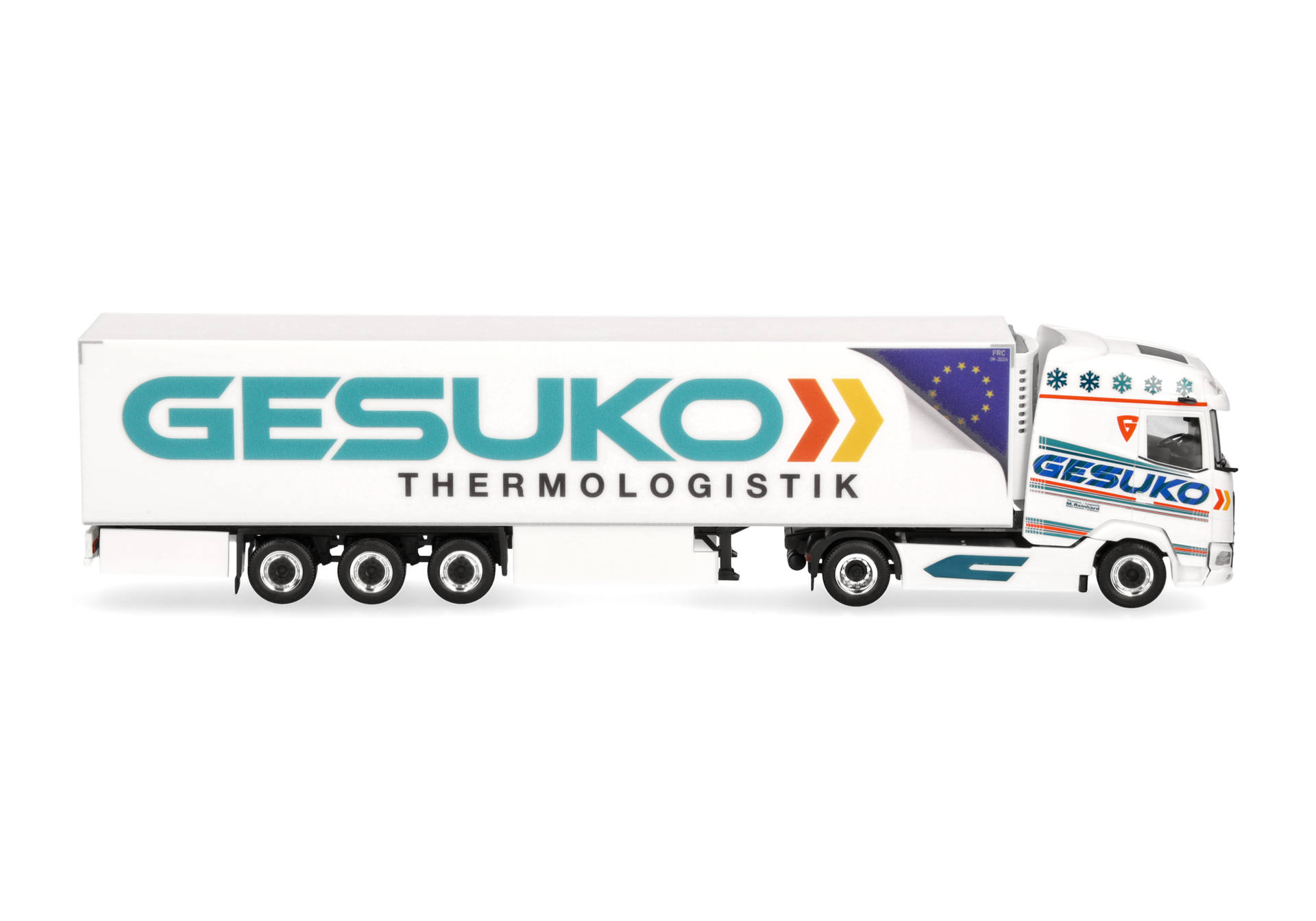 Lkw, Semi-Trailer, Thermologistik, EU flag, Trucking graphics