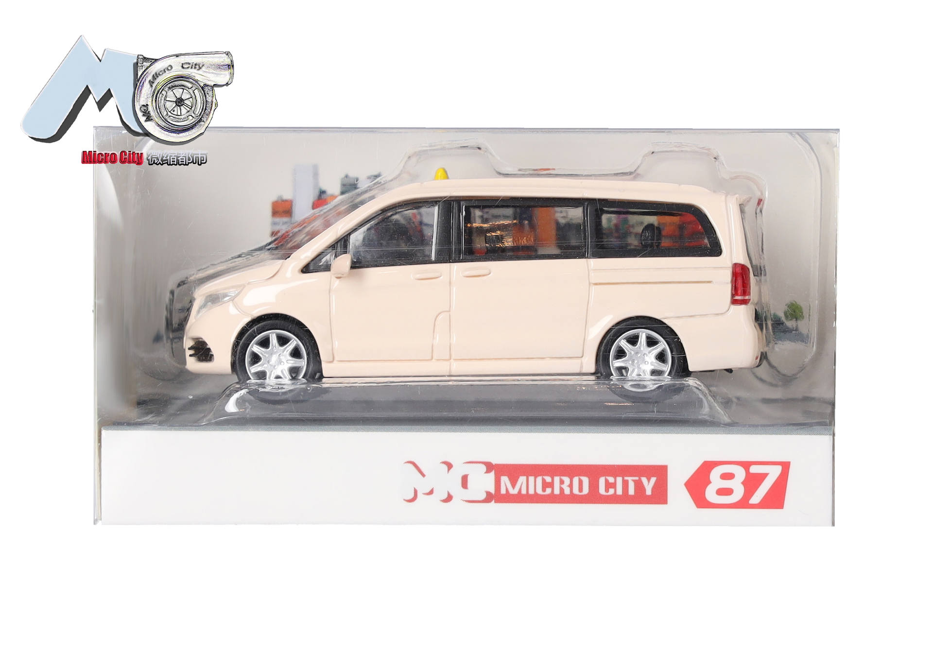 Minivan, Beige, Modelauto, Stahlfelgen, Spielzeugfahrzeug