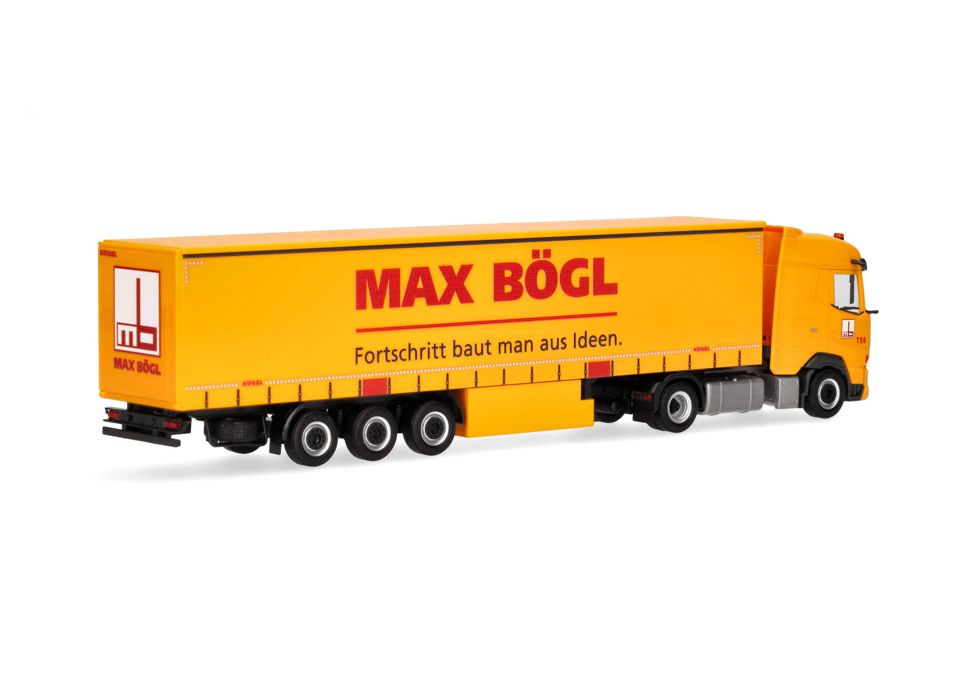 DAF XG Gardinenplanen-Sattelzug "Max Bögl"