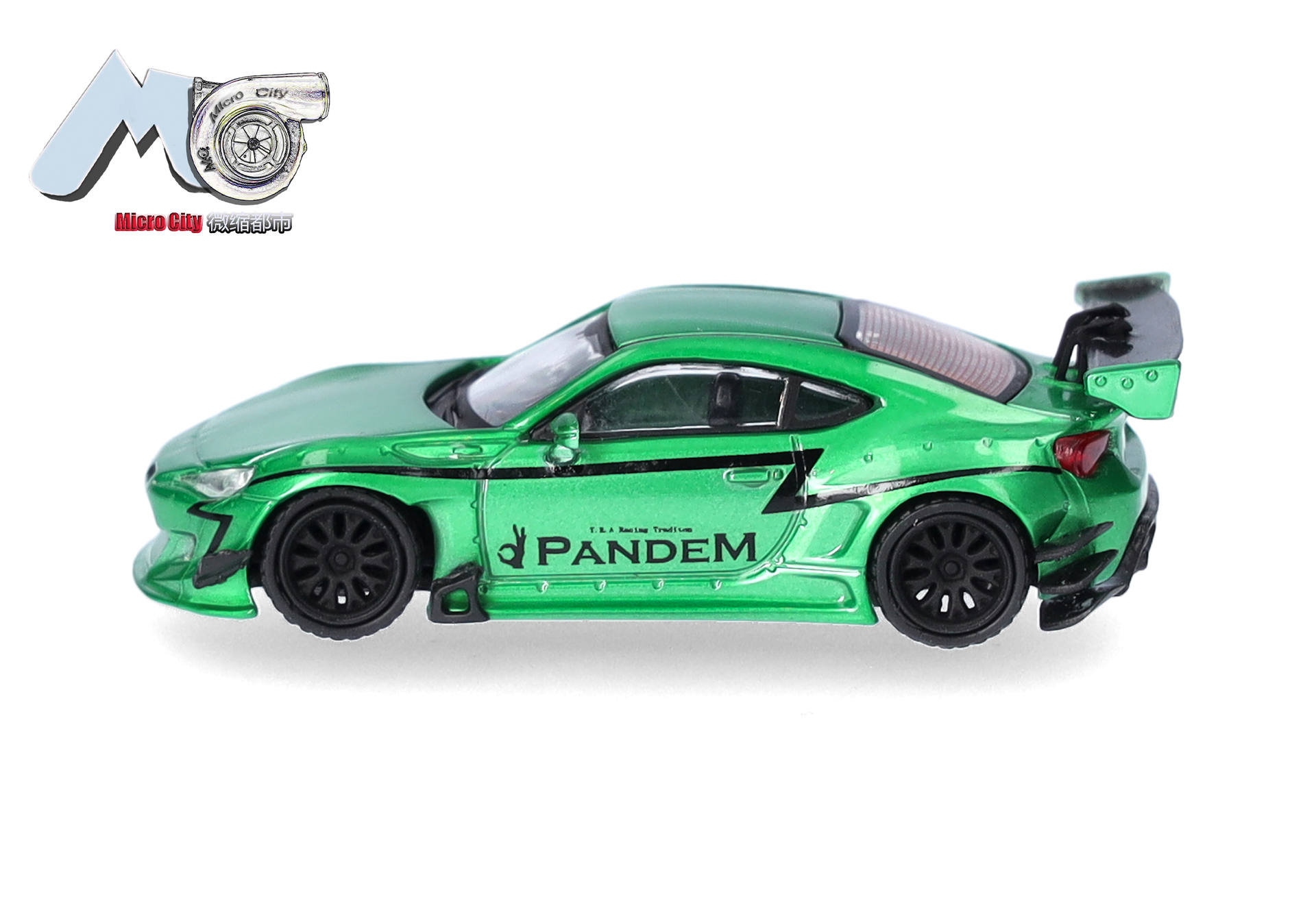  Spielzeugauto, Grün, Hochwertige Zinklegierung, Rennsport, Spoiler