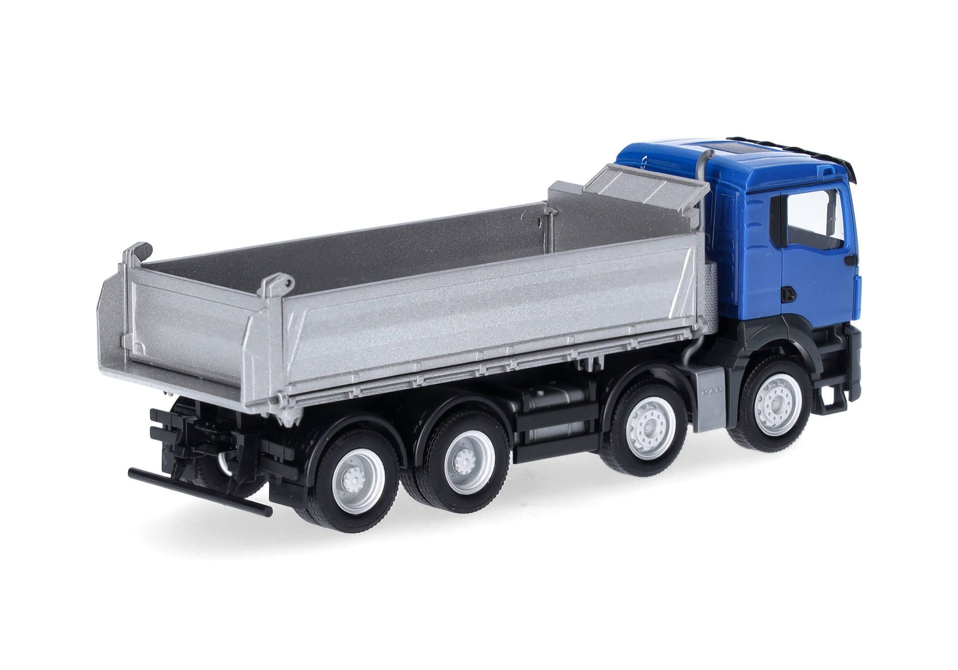 MAN TGS NN dump truck 4axles, blue/silver