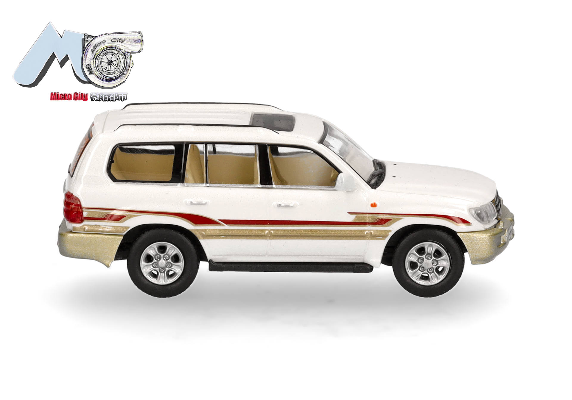 MicroCity: Toyota Landcruiser LC 100, weiß (1998-2007)