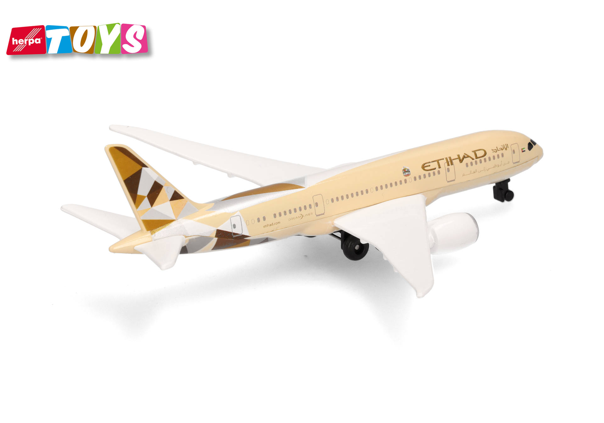 airplane, model, die-cast, gold, decorative