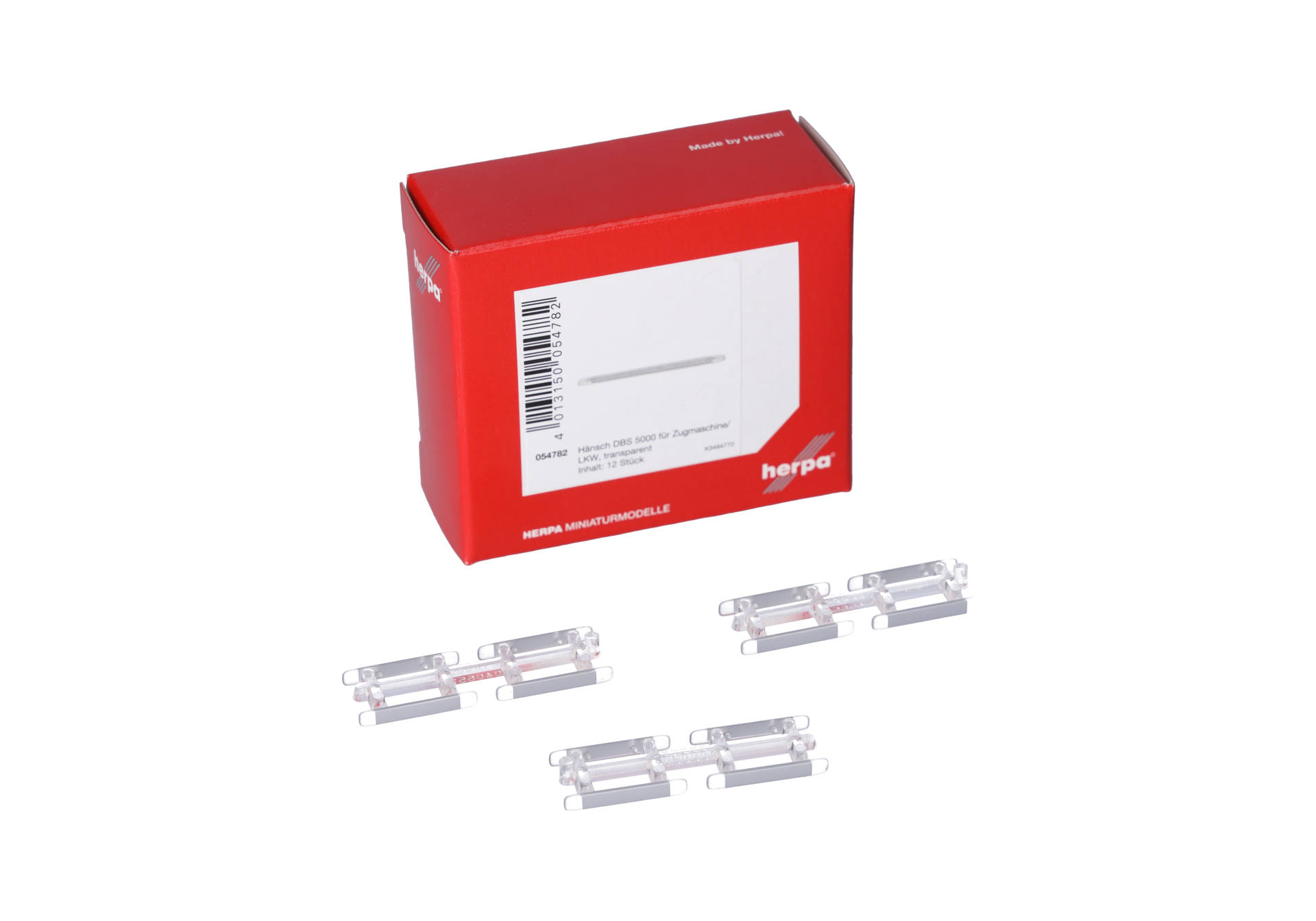 Accessories: Hänsch DBS 5000 for trucks, clear transparent (12 pieces)