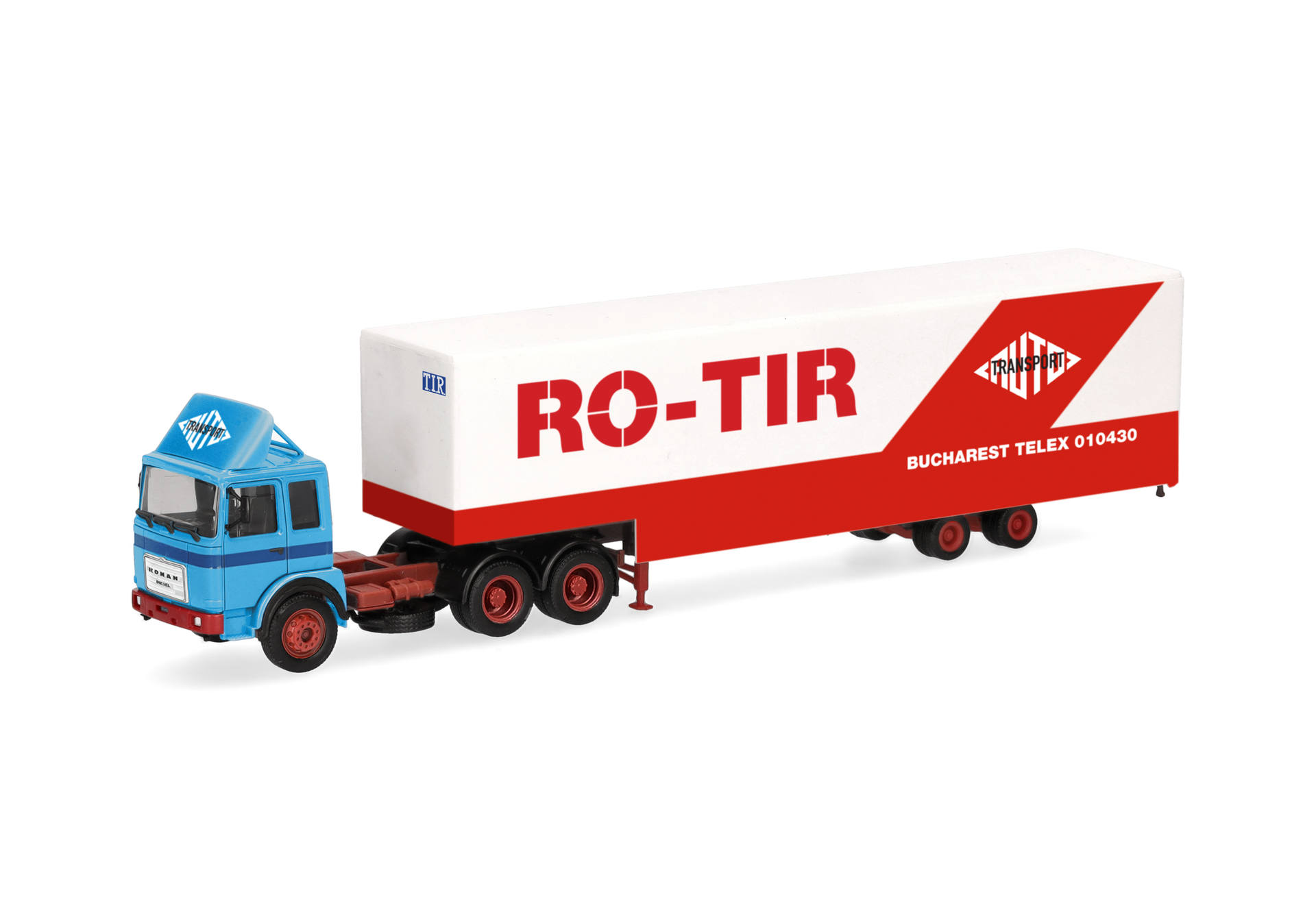 Roman Diesel 6x4 jumbo box semitrailer truck "RO-TIR" (Romania)