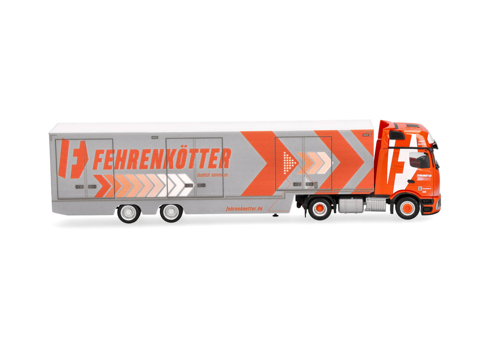 Mercedes-Benz Actros L ProCabin Gigaspace box semitrailer "Fehrenkötter"