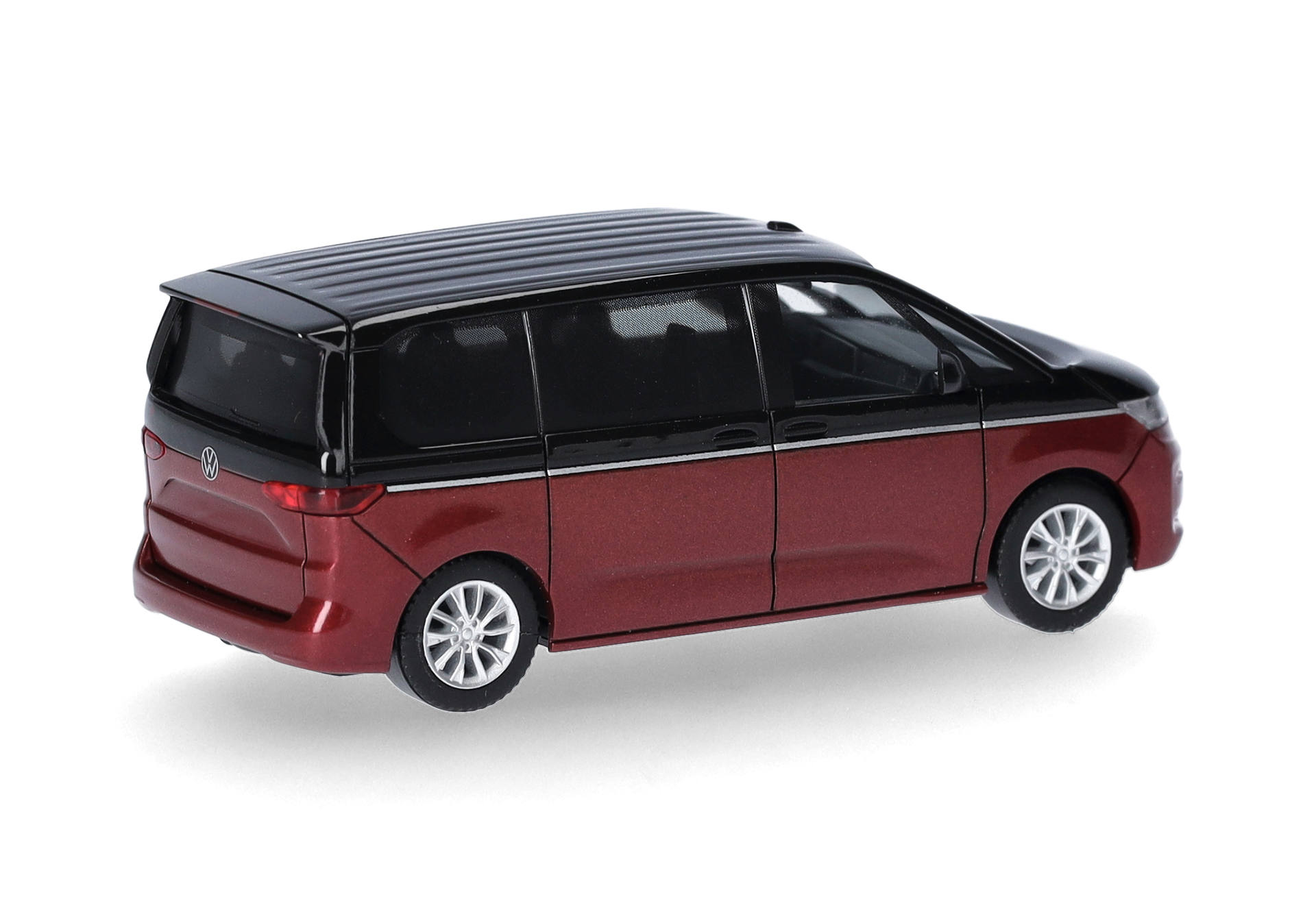 Minivan, Modellauto, Auto-Spielzeug, rot-schwarz, Kombi