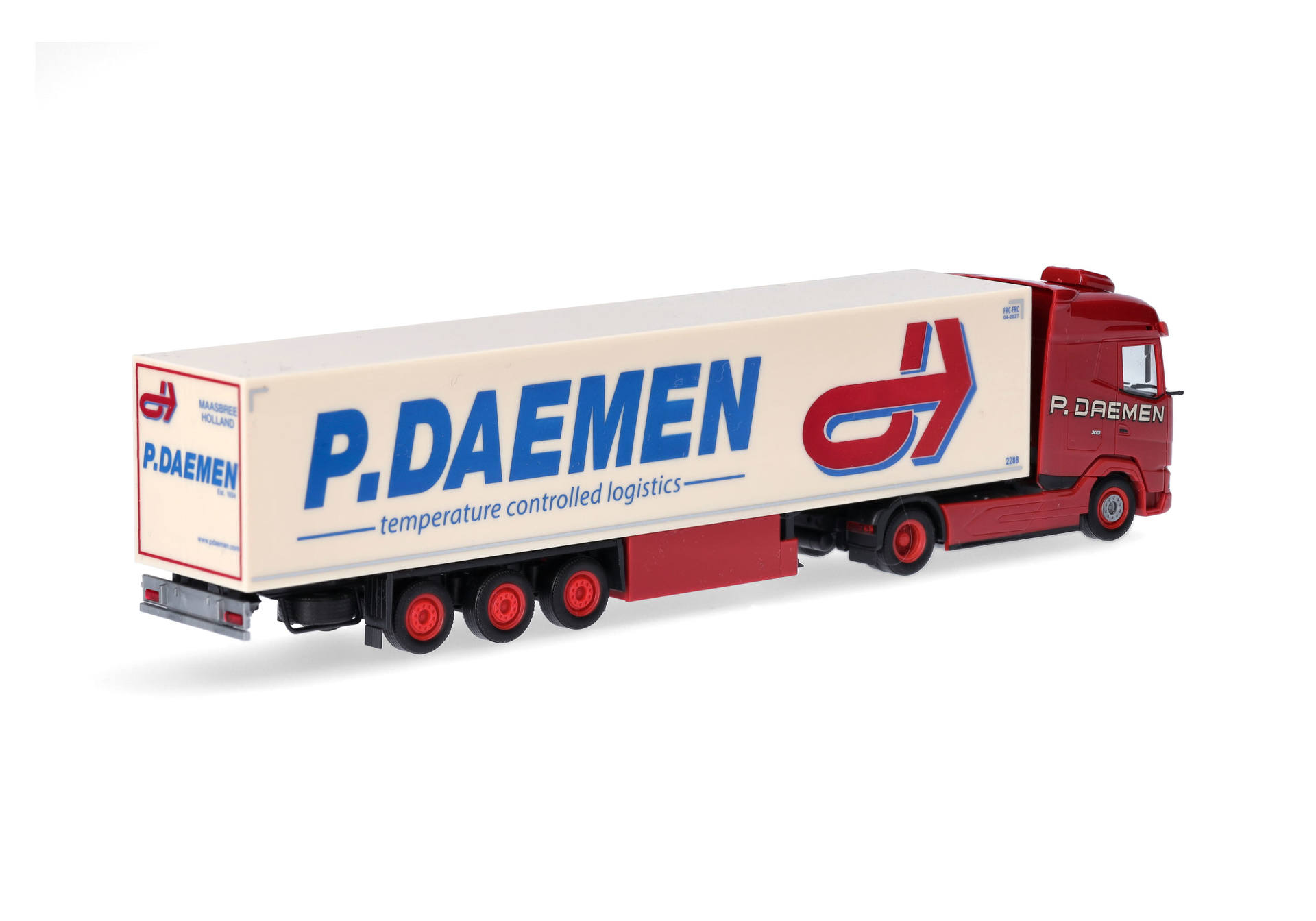 DAF XG Kühlkoffer-Sattelzug "P. DAEMEN" (Niederlande/Maasbree)