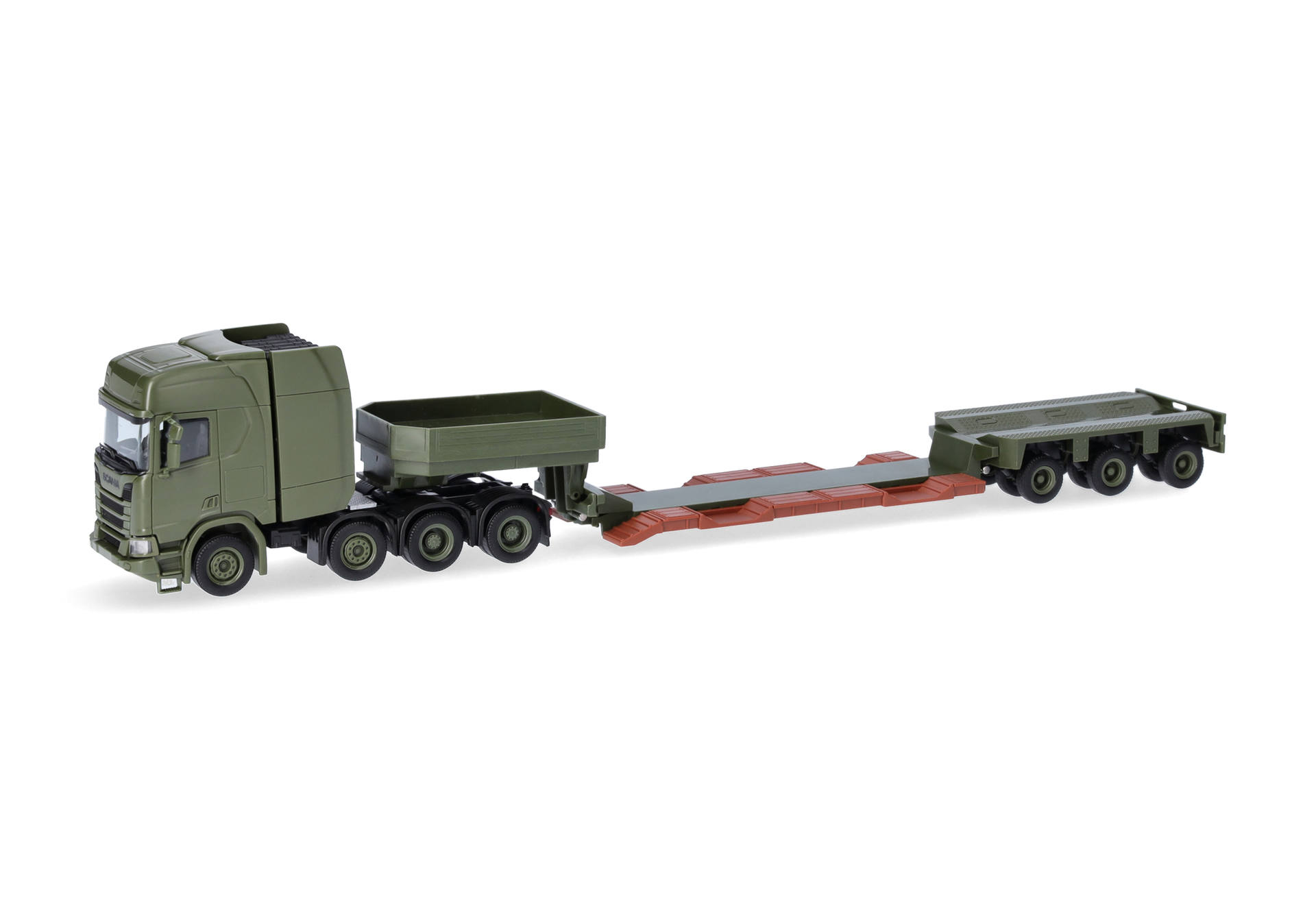 Lkw, Sattelzug, Modellauto, Grün, Spielzeug