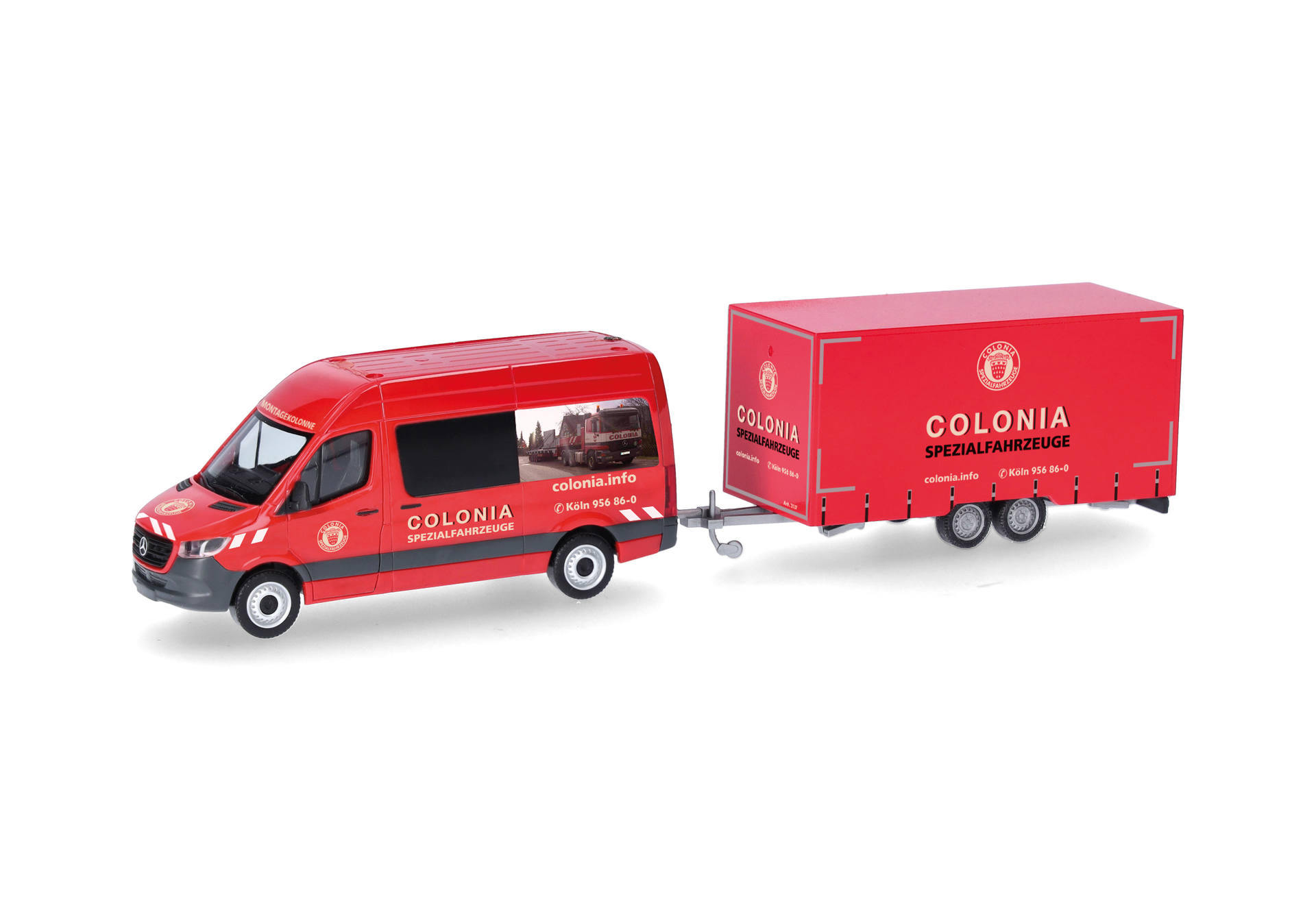 Mercedes-Benz Sprinter '18 Halbbus Hochdach mit Tandemhänger "Colonia"