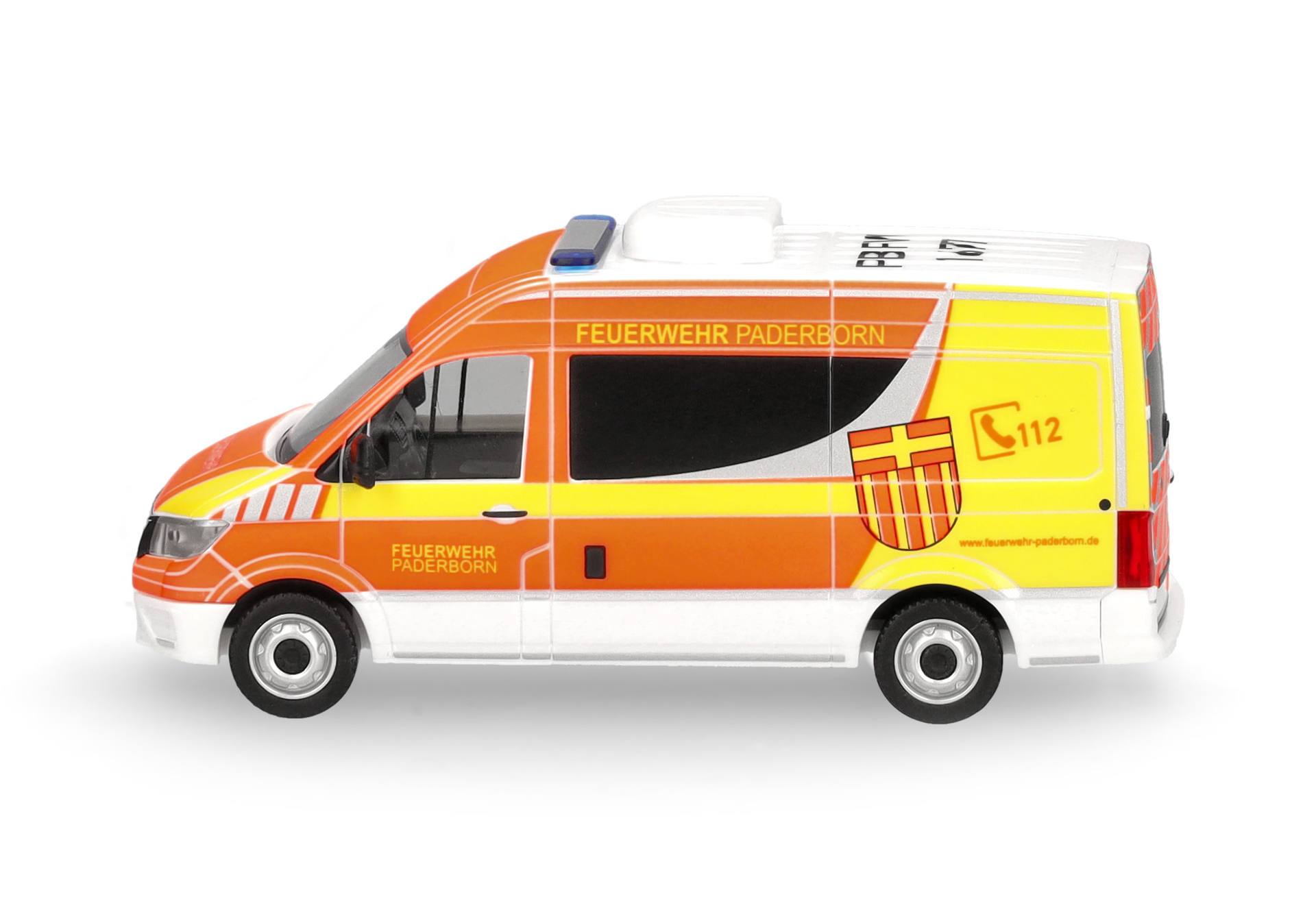 Rettungswagen, Notfallfahrzeug, Van, Orange-Gelb, Modellauto, Einsatzfahrzeug, Transporter, Rettungswagen, Hohe Sichtbarkeit, Orange-Gelb