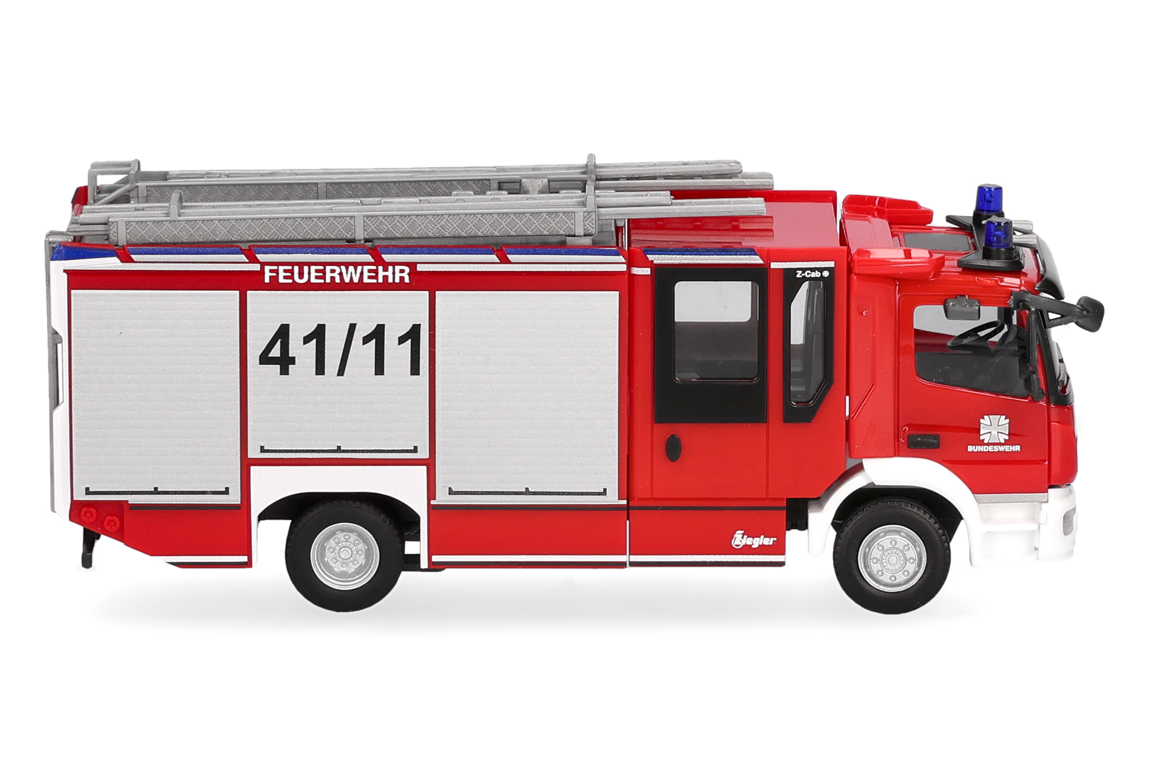 fire truck, toy, red, ladder, windows