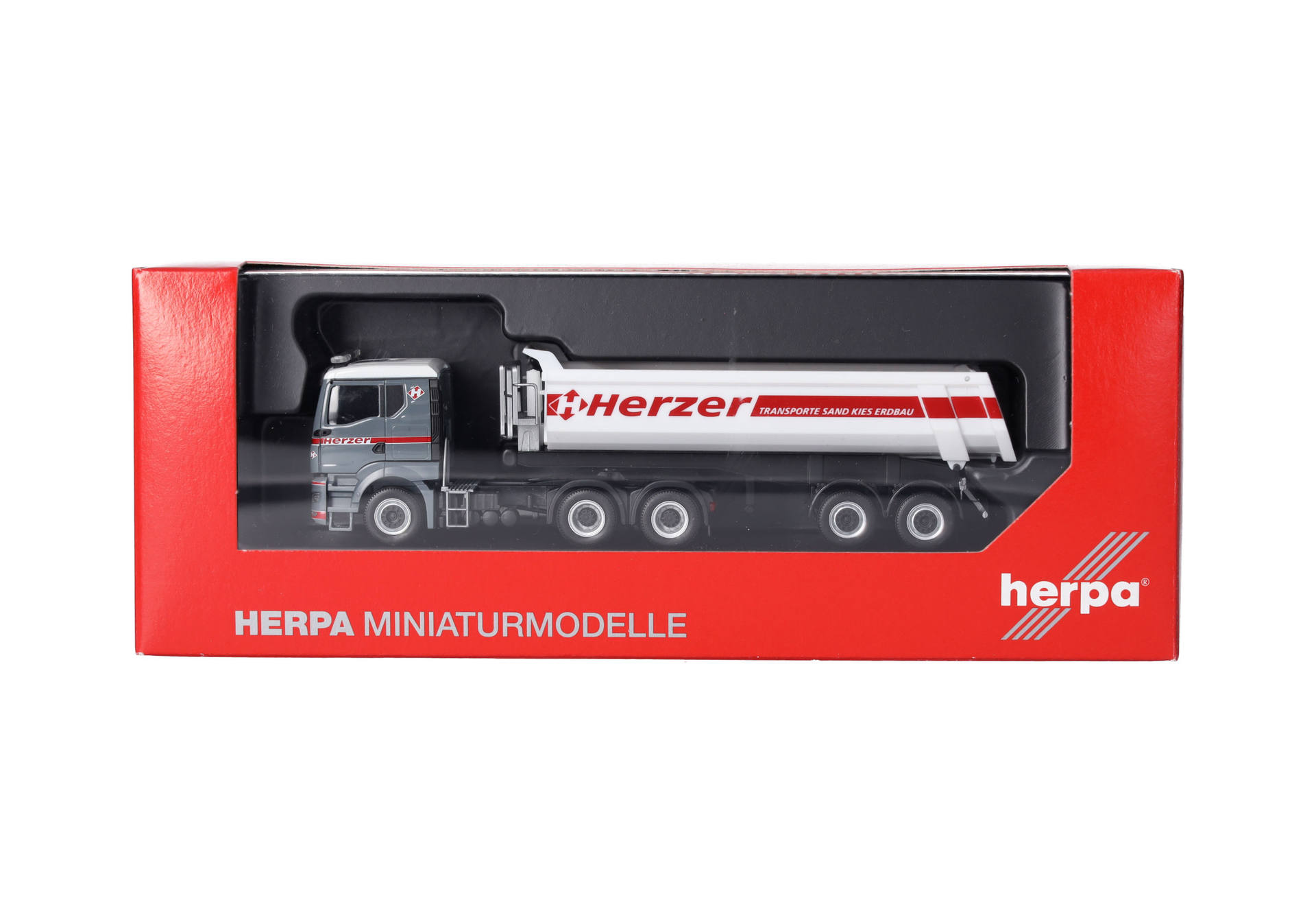 MAN TGS TN dump semitrailer "Herzer" (Austria)