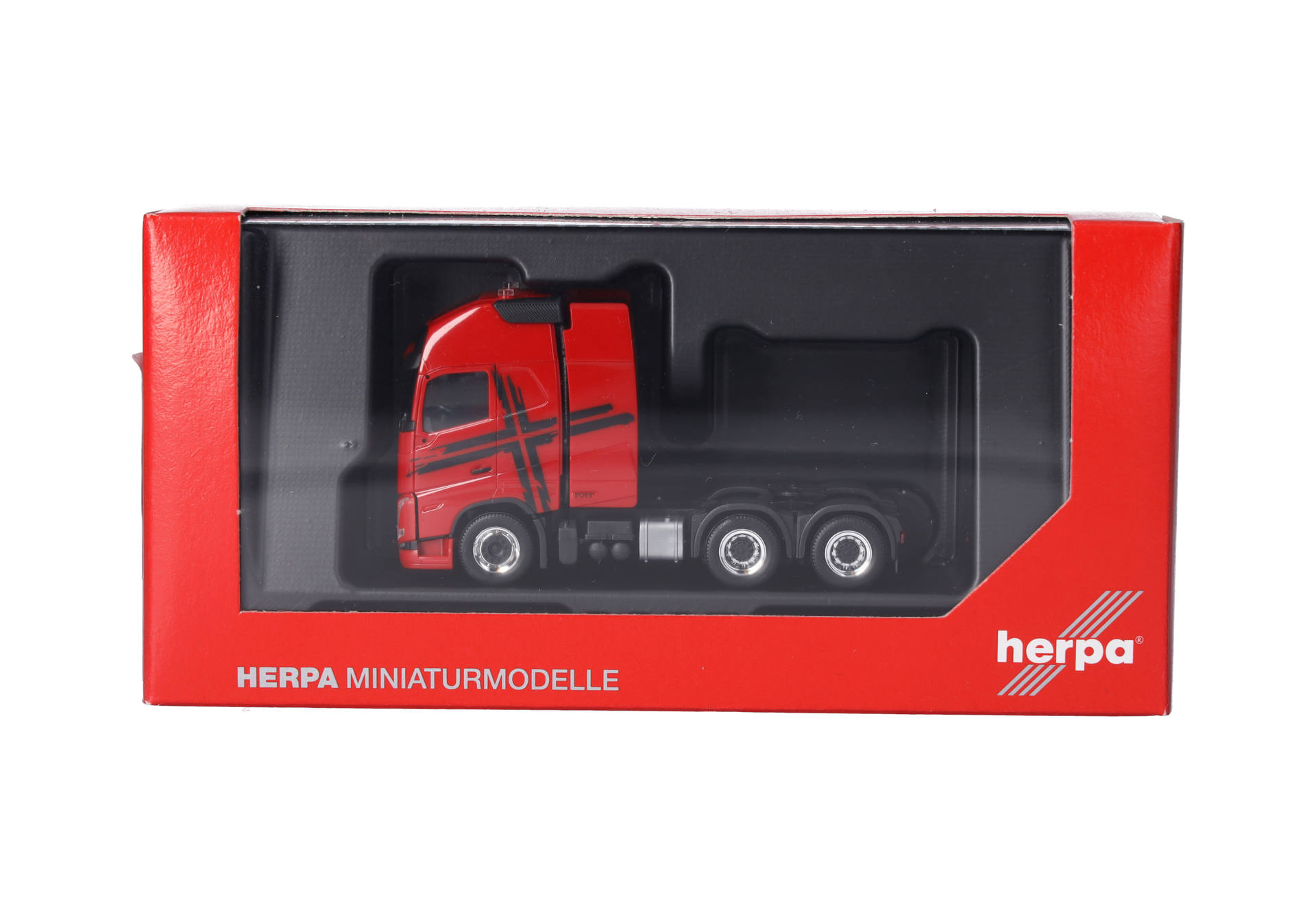 Volvo FH 16 GL XL 2020 Zugmaschine mit Schwerlastturm 3achs, rot-schwarz