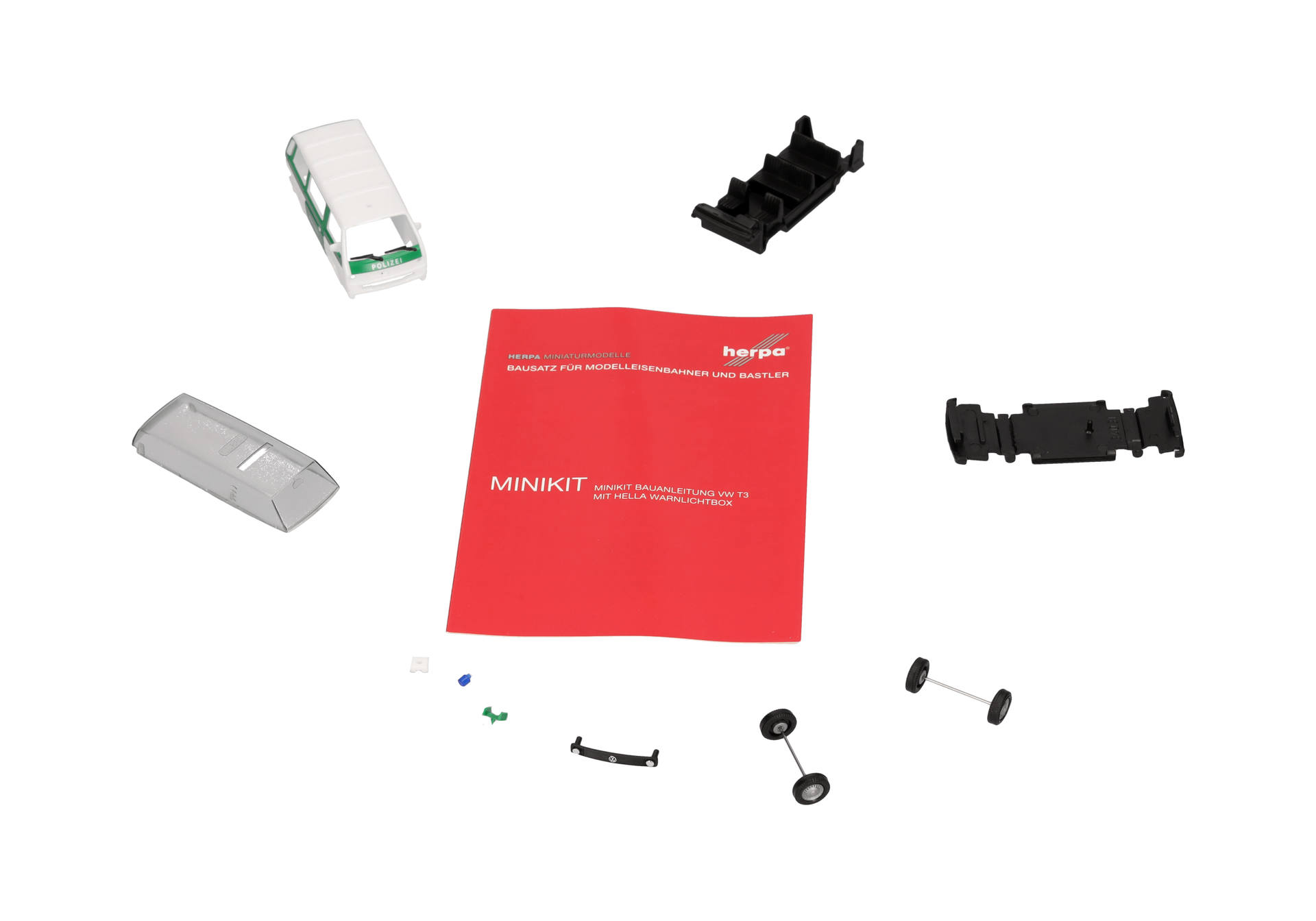 Herpa MiniKit: Volkswagen (VW) T3 Bus "Polizei"