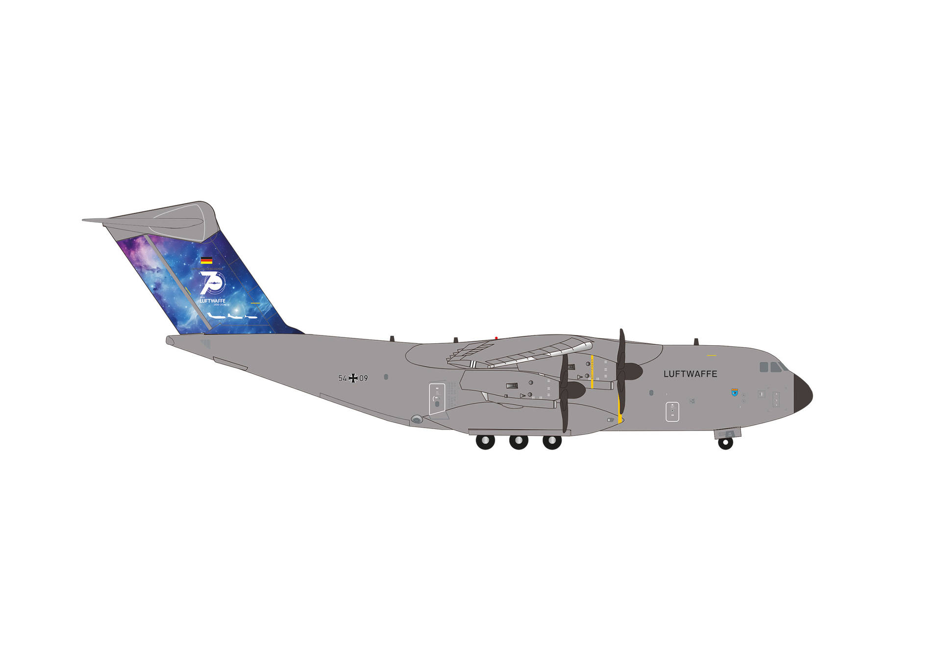 military aircraft,  transporter aircraft,  C-130 style,  gray fuselage,  tail art