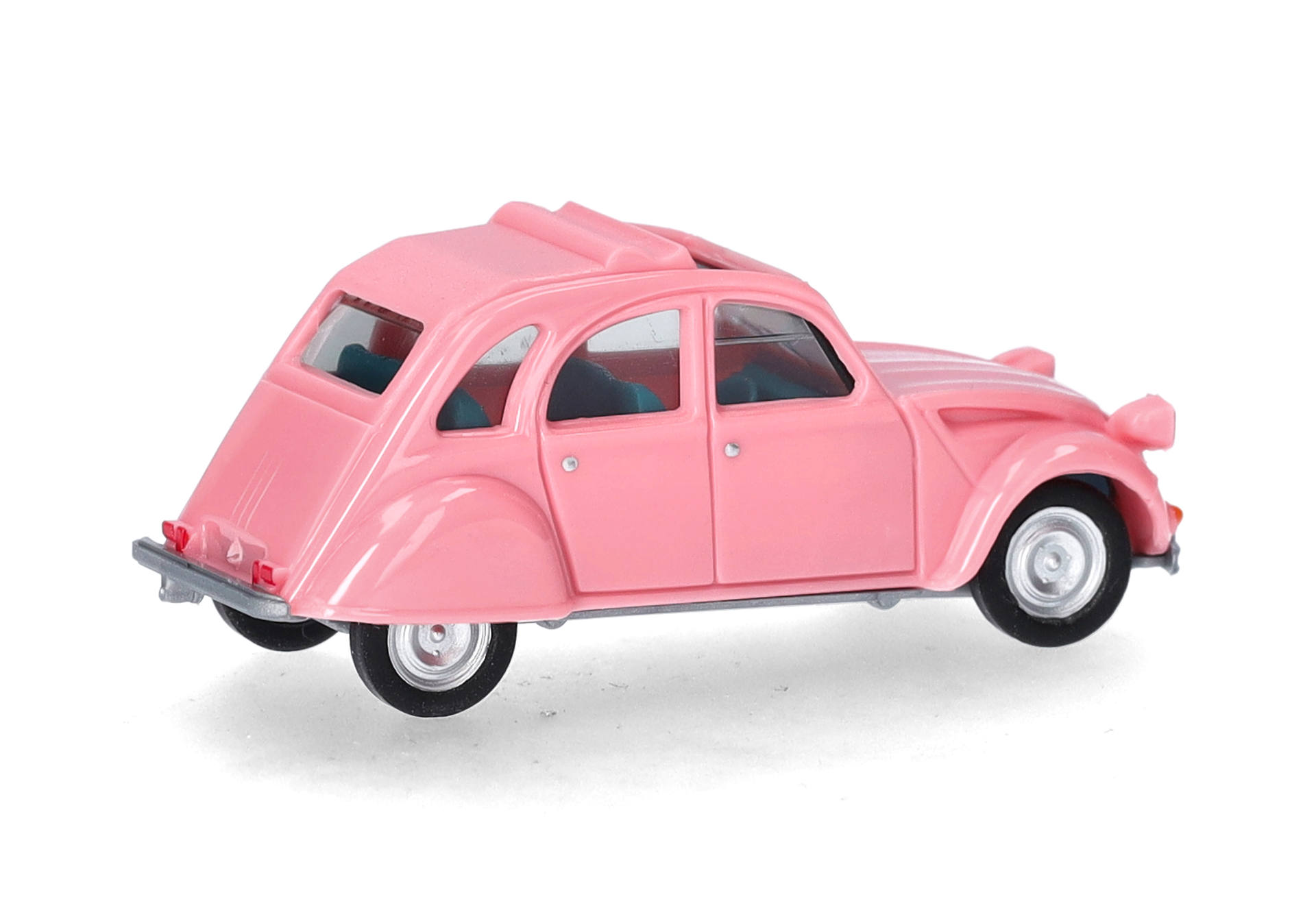 Citroen 2CV, offen, hellrosa Citroen 2CV, offen, hellrosa