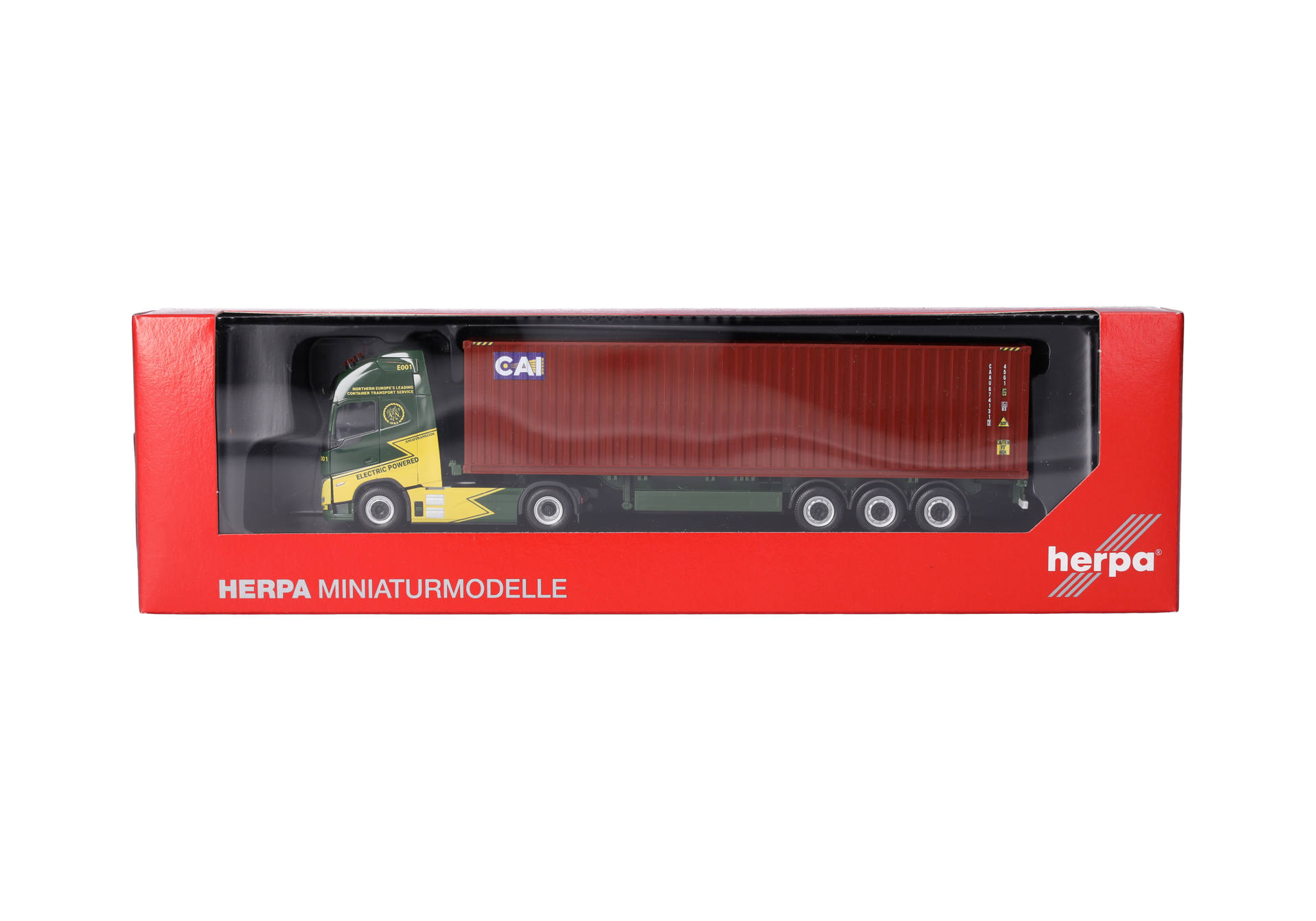 Volvo FH GL XL Electric 40ft container semitrailer "Ancotrans/CAI"