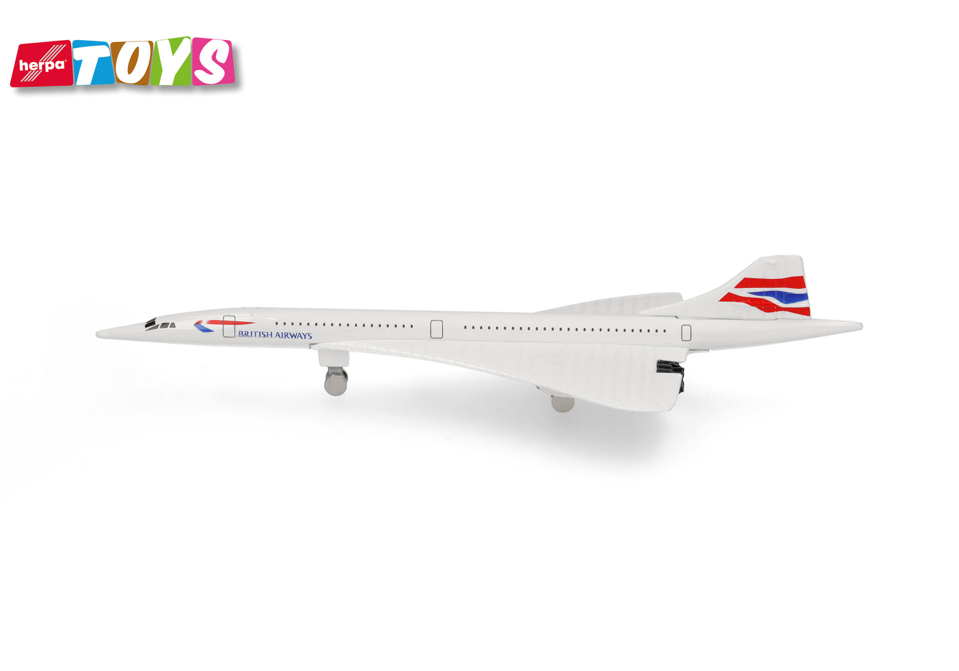 airplane, model, jet, white, British Airways