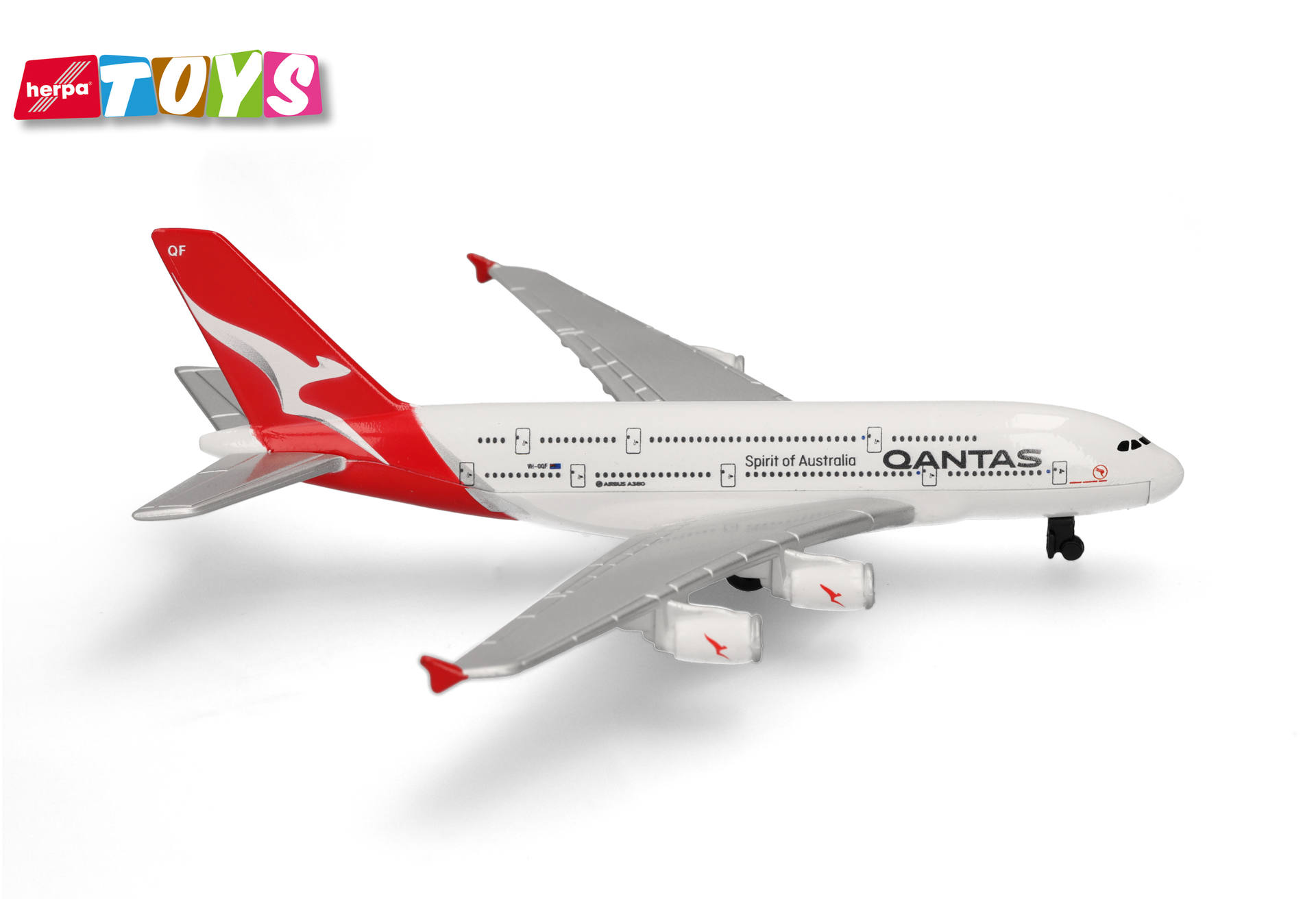 flugzeug, Qantas, modell, jet, spielzeug, flugzeug, -passagierflugzeug, Qantas, kommerzielles flugzeug, modellflugzeug, Flugzeug, Modell, Qantas, Weiß, Rot