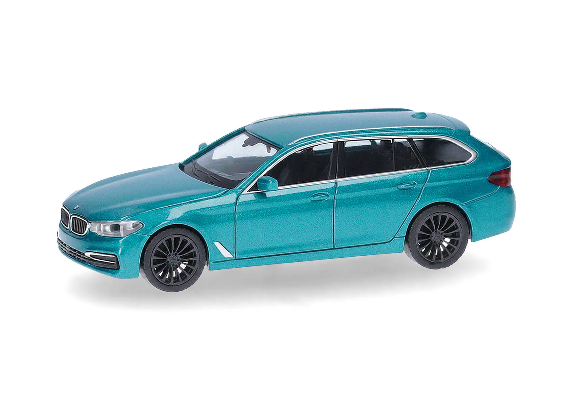 Spielzeugauto, Diecast-Modell, Limousine, Türkis, schwarze Räder