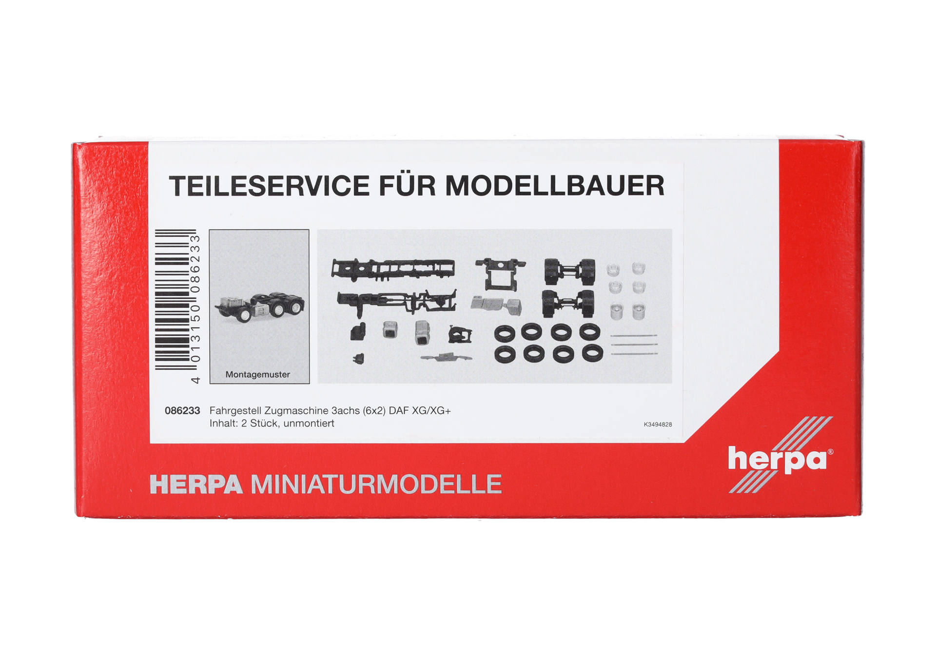 Teileservice: Fahrgestell Zugmaschine 3achs (6x2) DAF XG/XG+ (2 Stück)