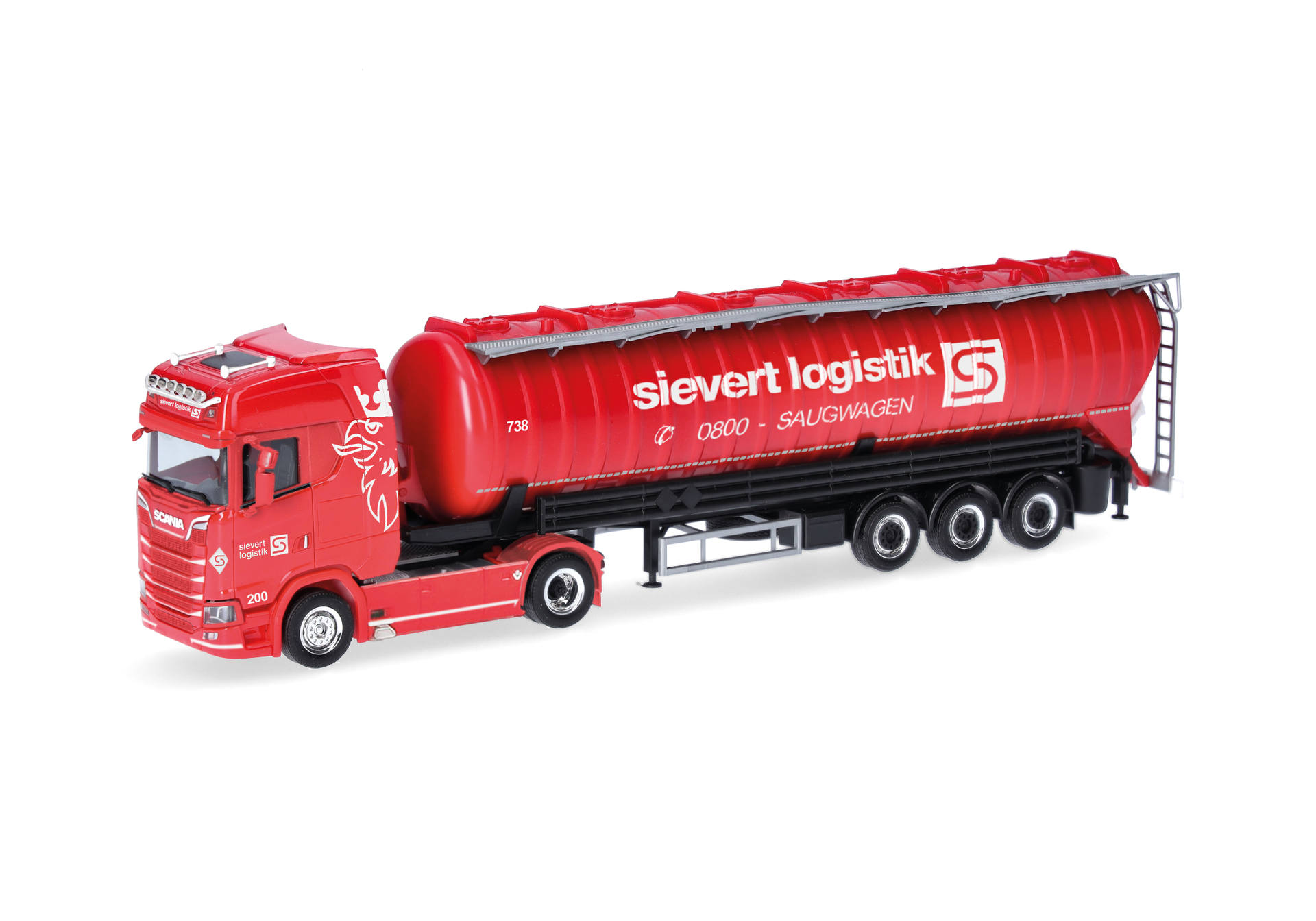 Scania CS 20 HD Saugsilo-Sattelzug "Sievert Logistik"