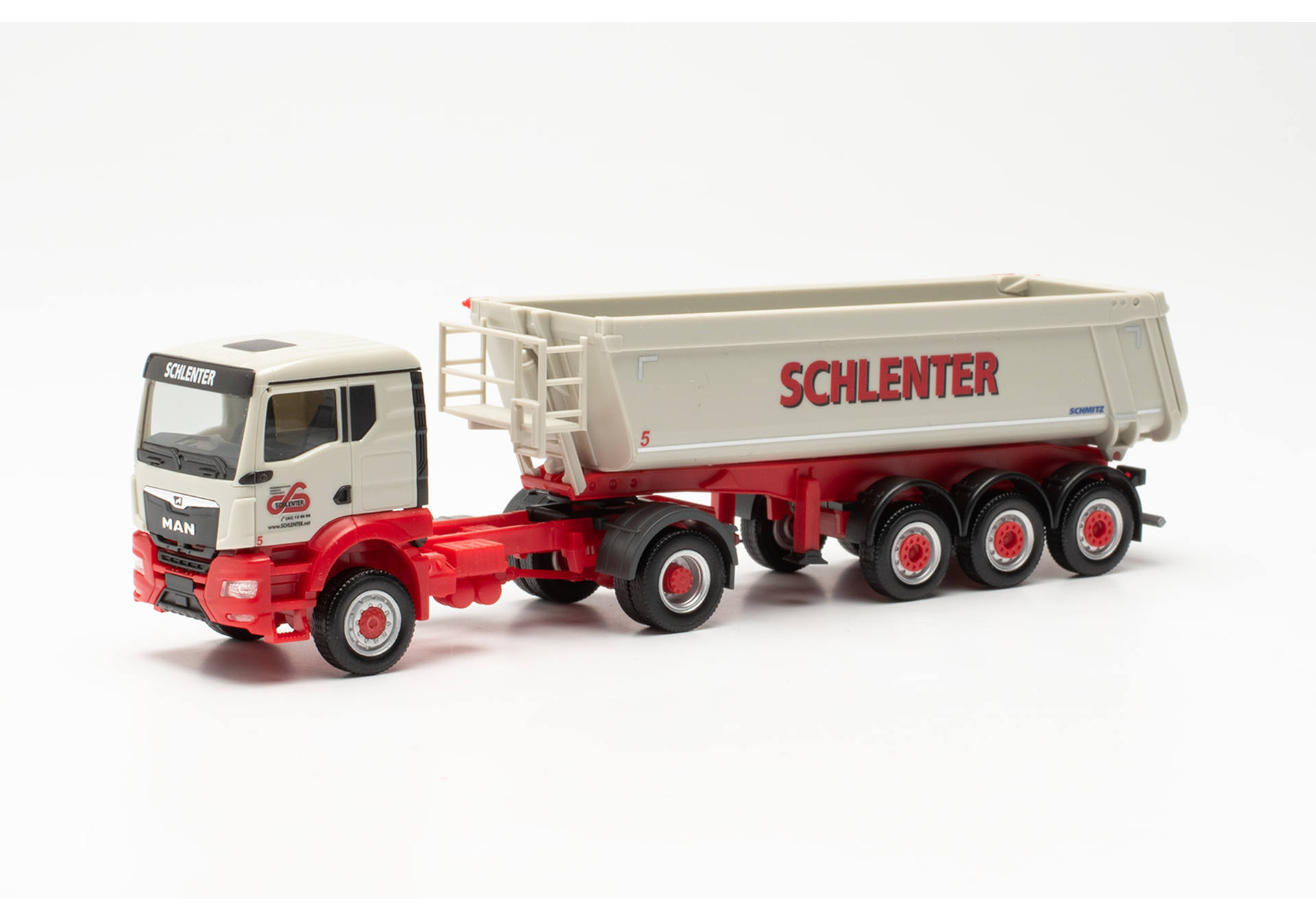 MAN TGS NN (4x4) Schmitz Rundmulden-Sattelzug "Schlenter Aachen" (Nordrhein-Westfalen/Aachen)