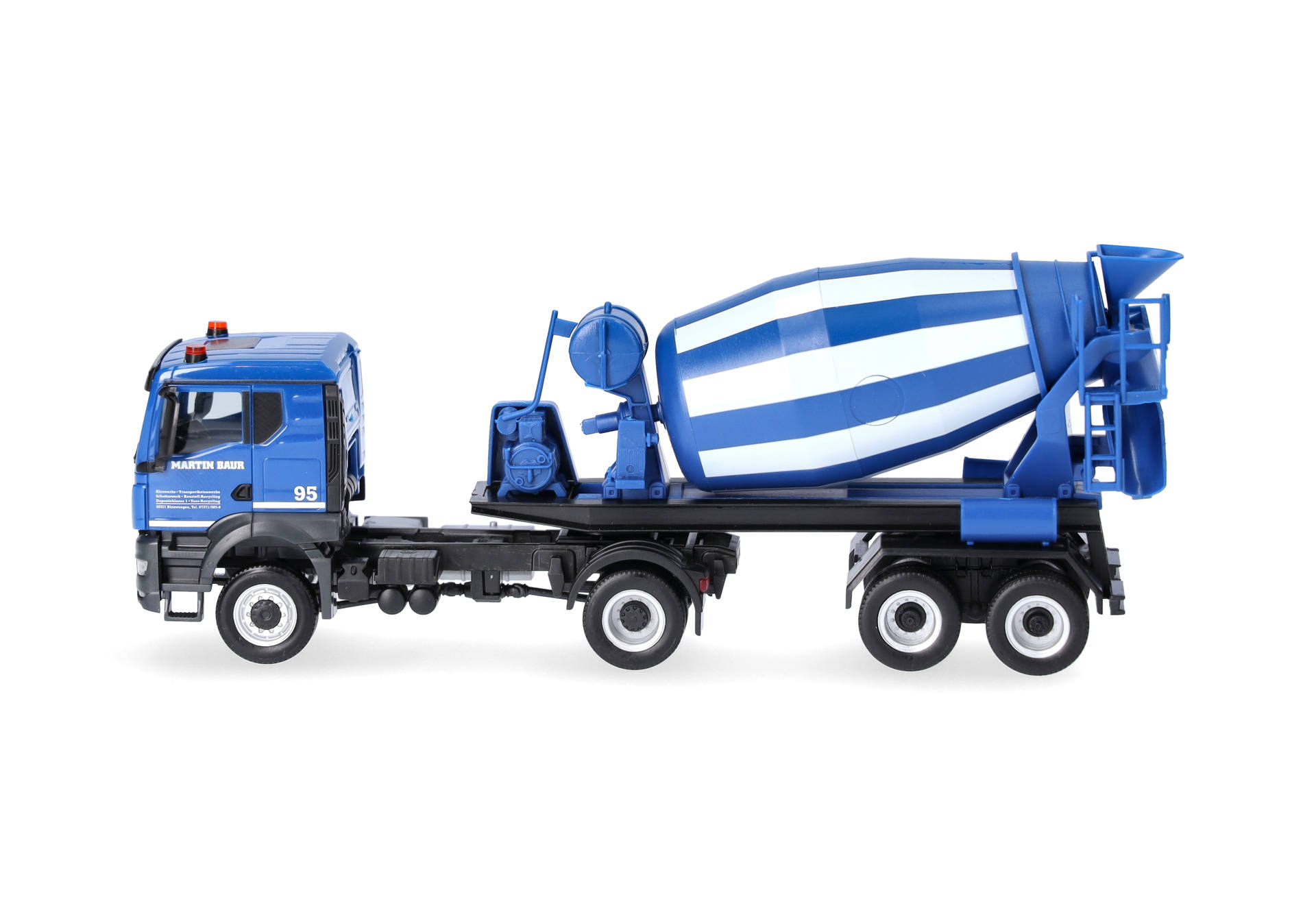 Zementmischer, Lastwagenmodell, blau, Betonmischer, Spielzeugfahrzeug