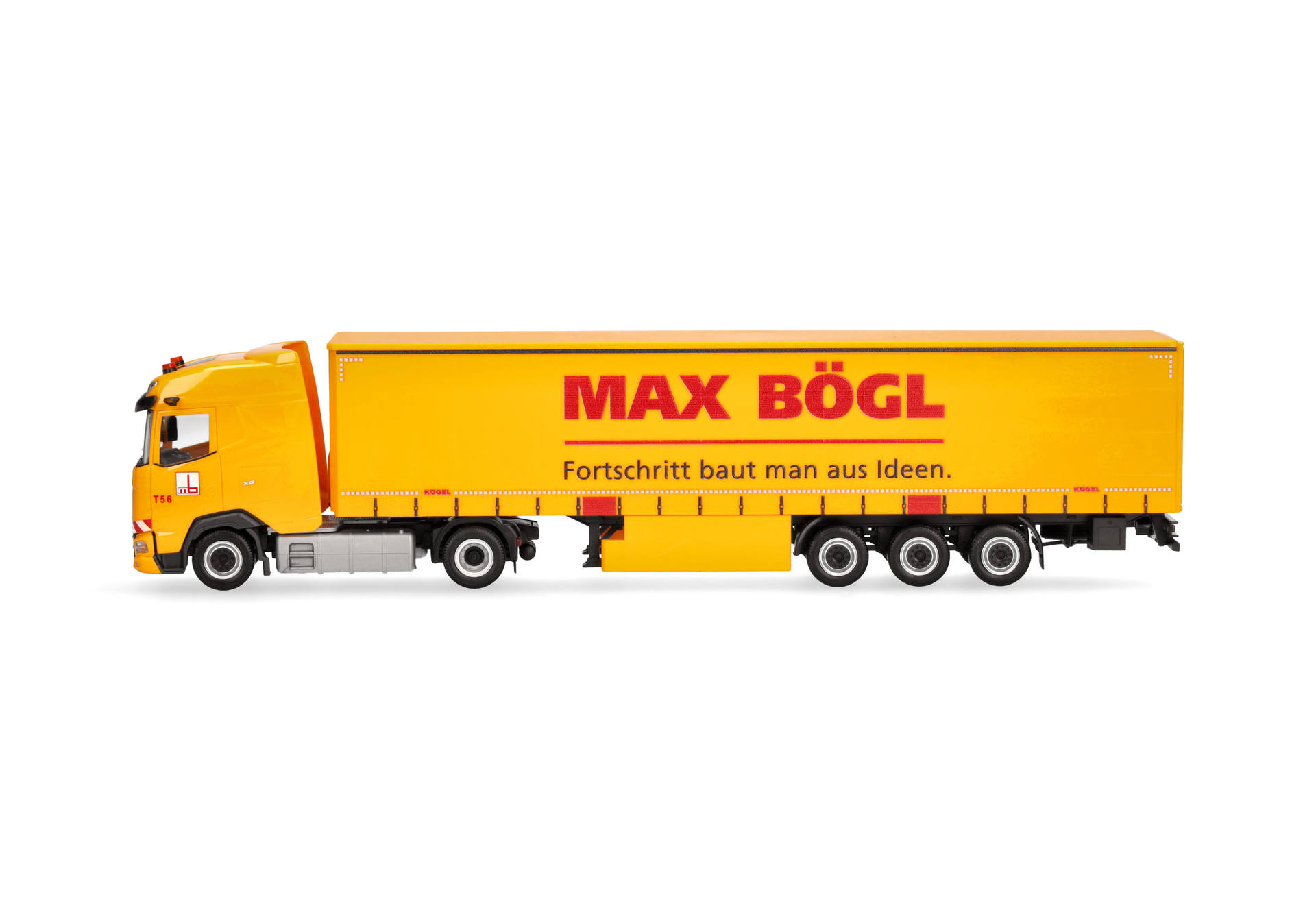 DAF XG Gardinenplanen-Sattelzug "Max Bögl"