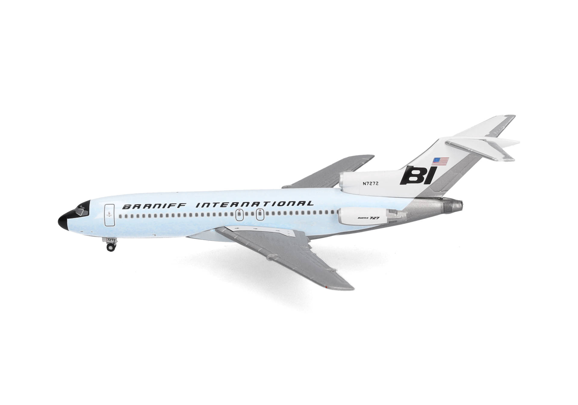 Braniff International Boeing 727-100 - Solid Light Sky Blue