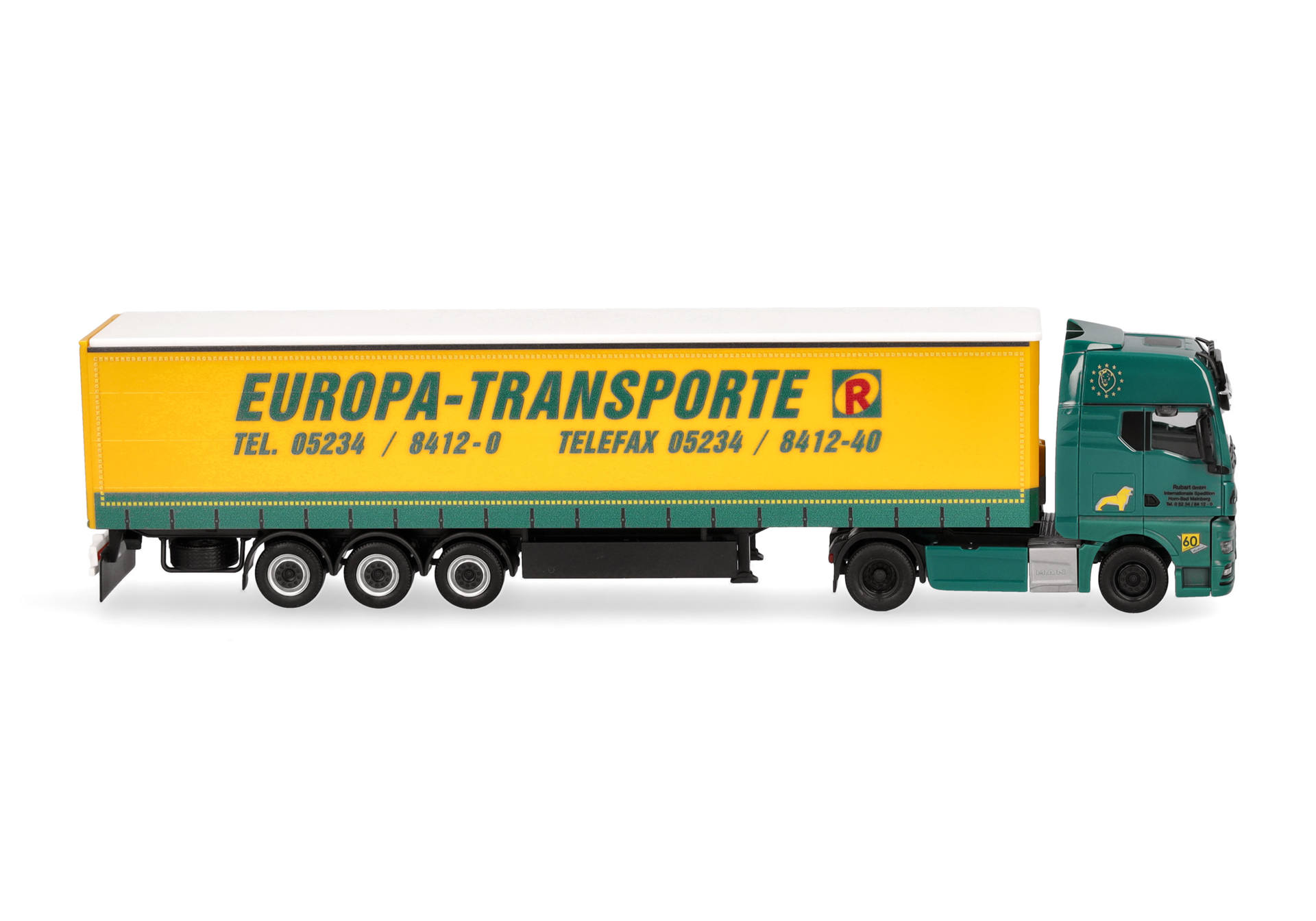 MAN TGX GX curtain canvas semitrailer truck "Rubart Europa-Transporte"