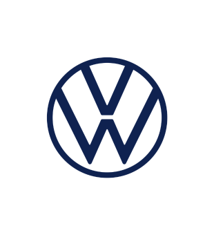 car logo, VW logo, emblem, circle logo, blue