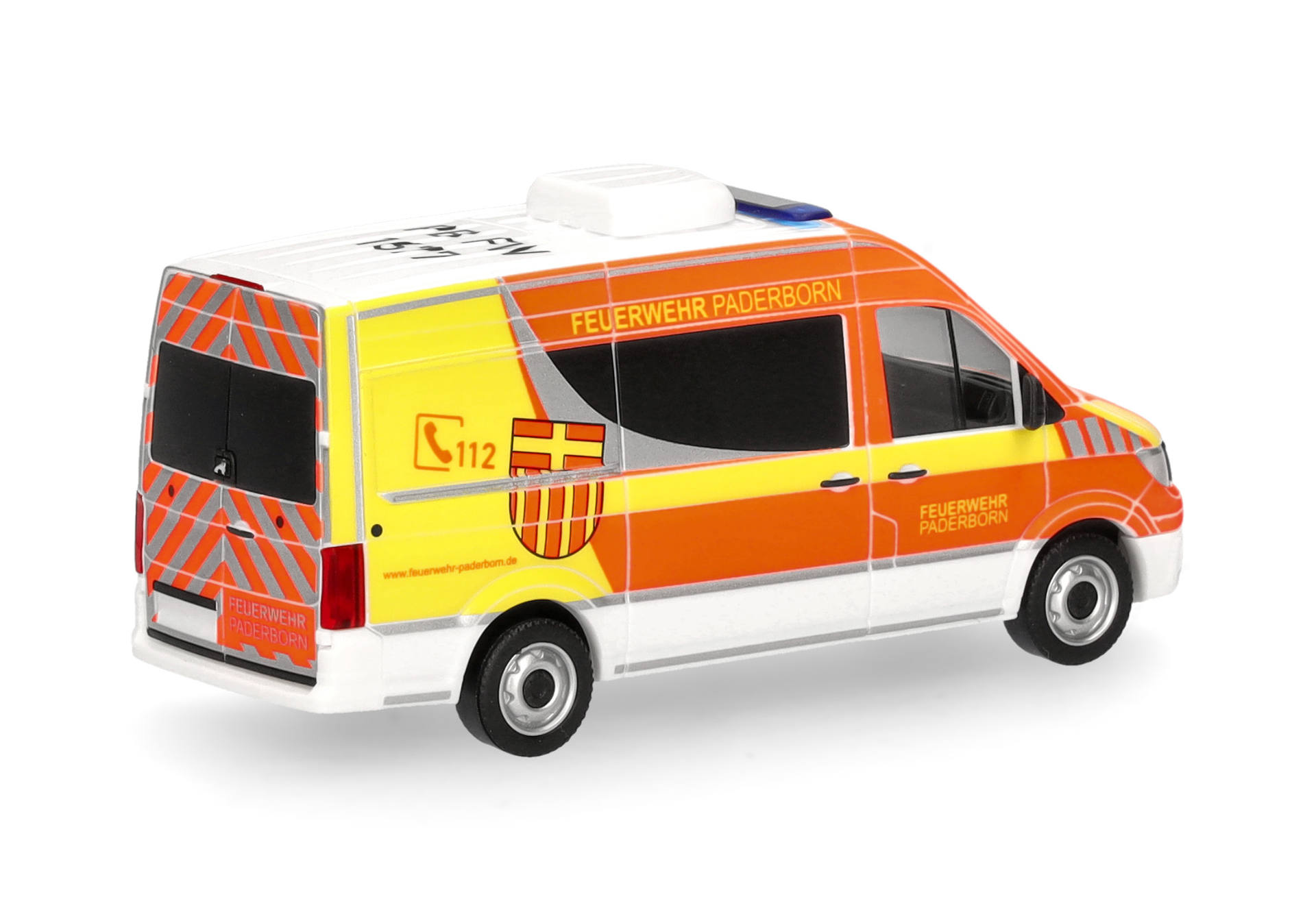 Ambulanz, Notfallfahrzeug, Van, Orangene, Modellauto, Notaufnahmewagen, Rettungswagen, Notsignal Fahrzeug, orangegelb,  Spielzeugmodell