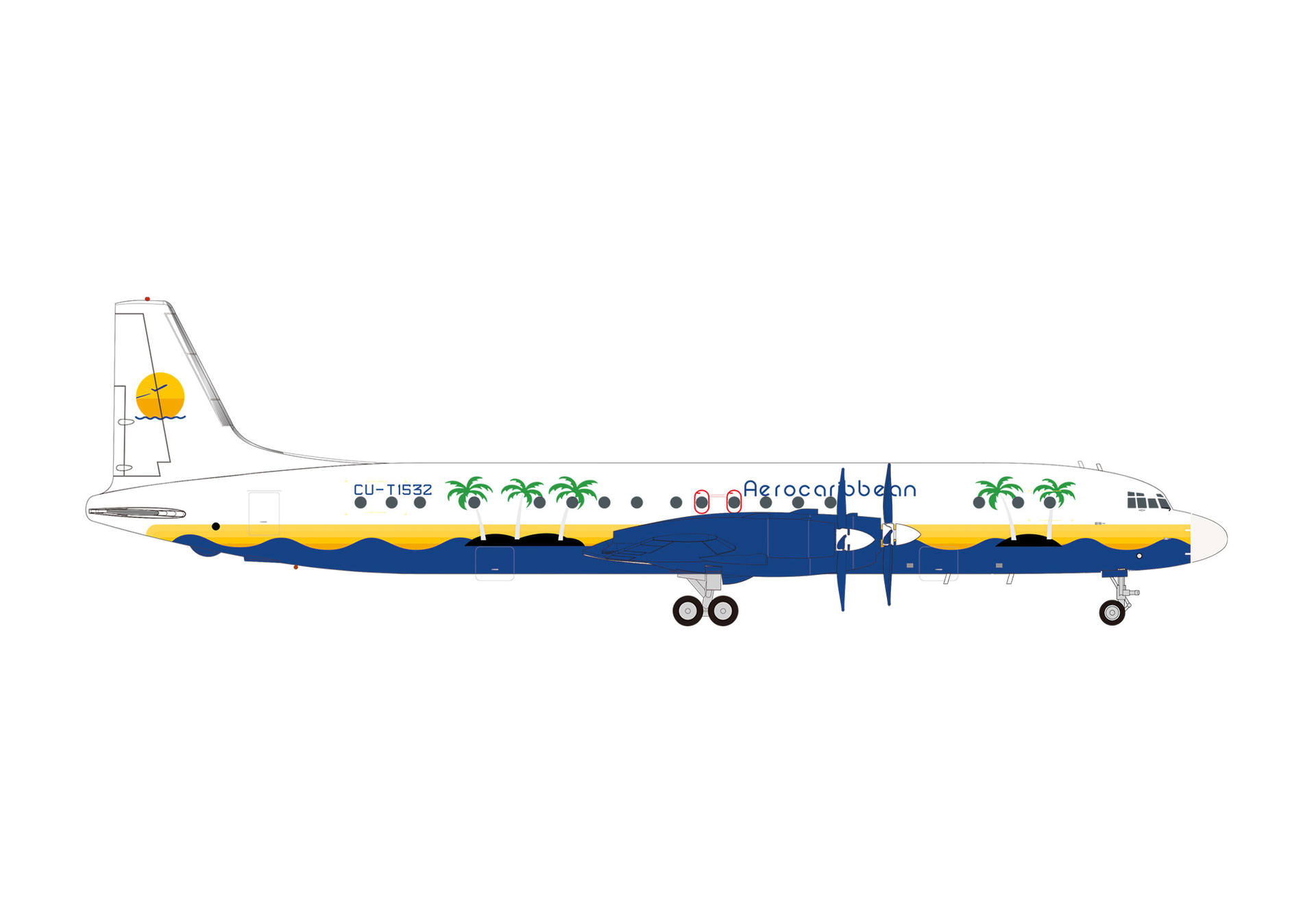 Aero Caribbean Ilyushin IL-18 – CU-T1532