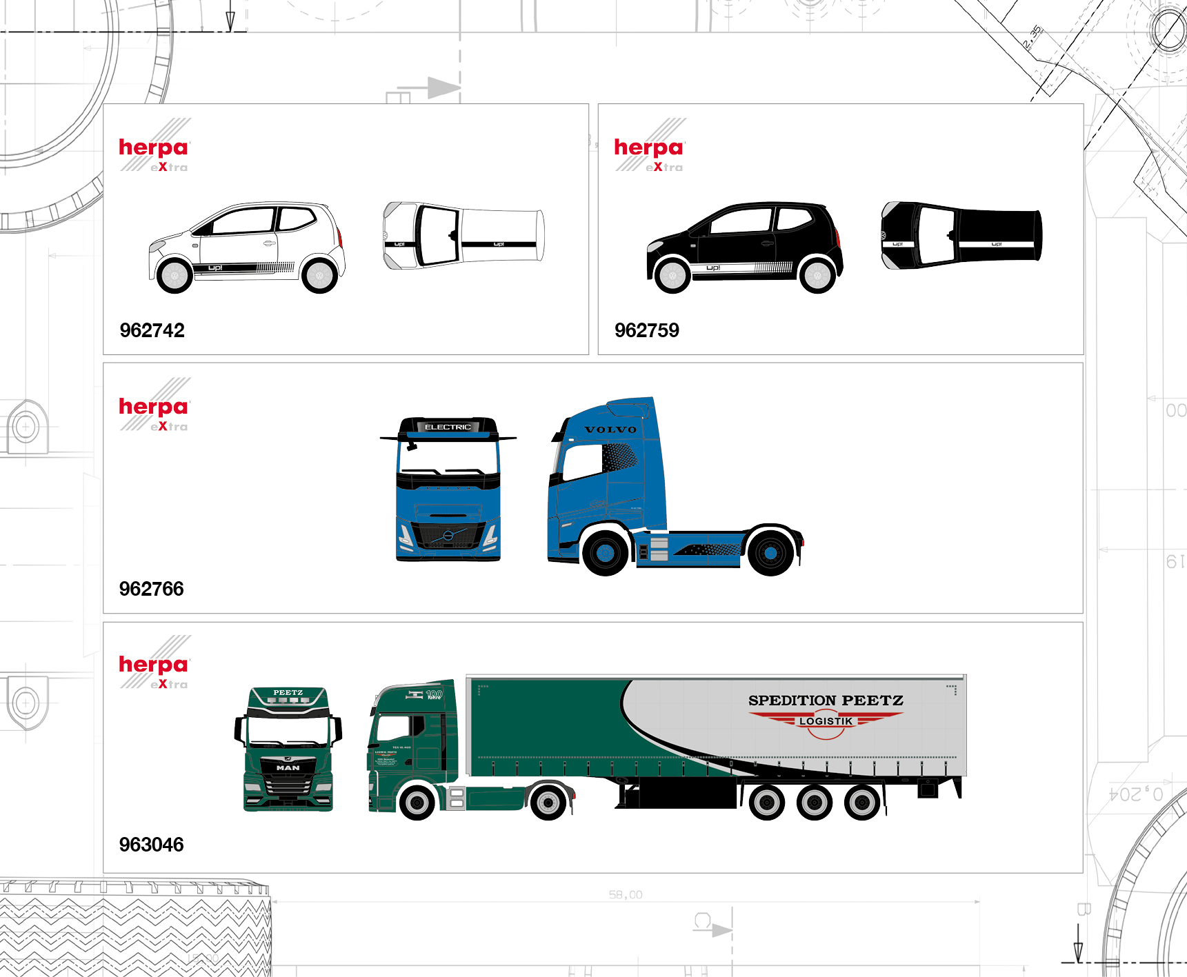truck, tractor, semi-trailer, blue truck, vehicle silhouette