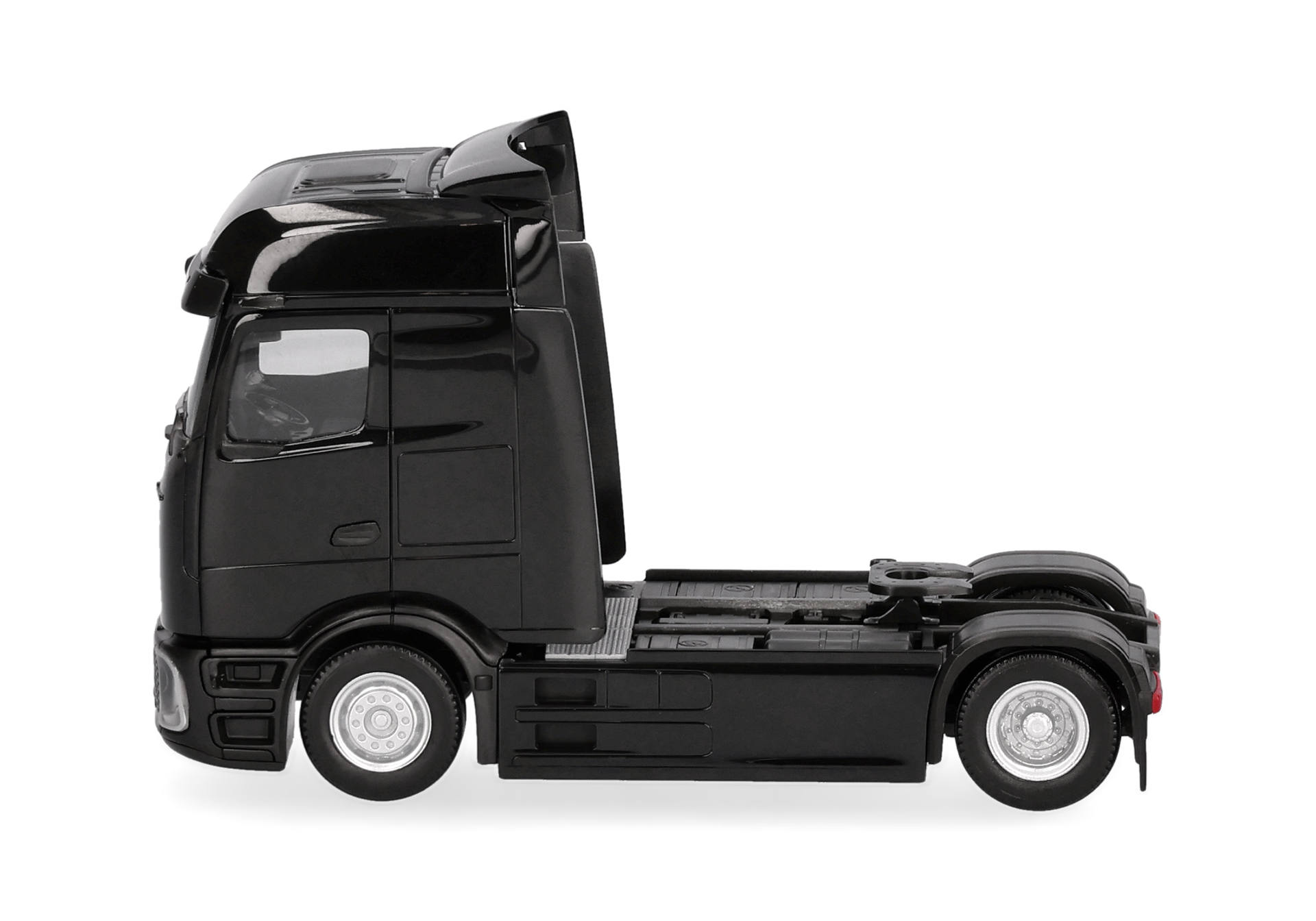 truck cab, semi truck, black color, model truck, tractor unit