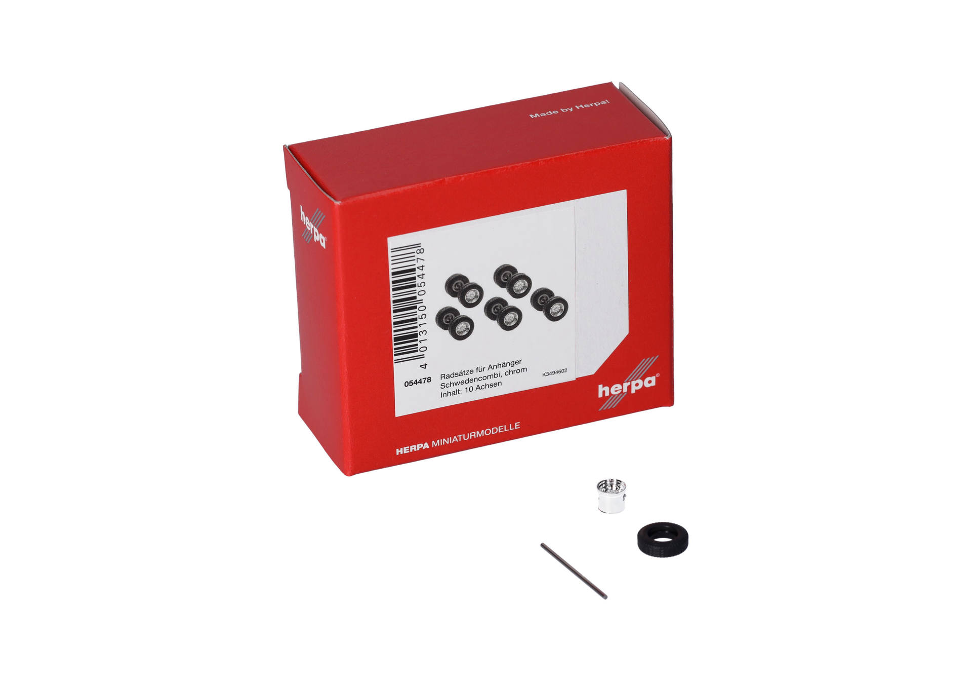 Accessory wheel-set for swedish box truck, chrome (10 wheel sets)